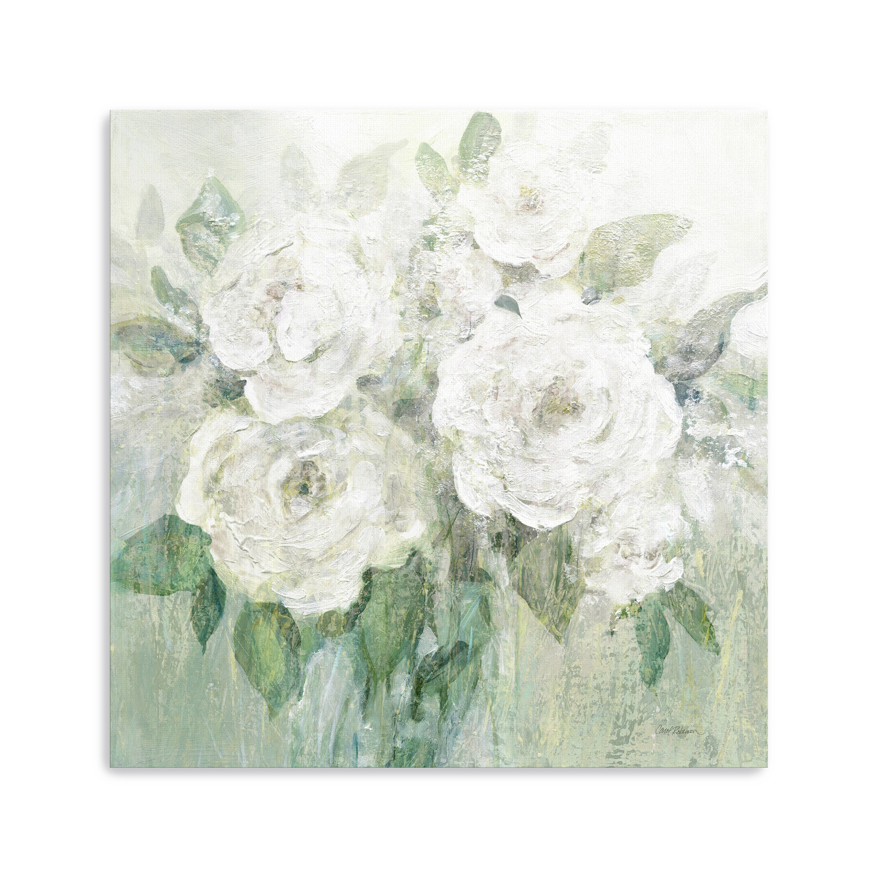 Muted White Blooms I Canvas Giclee