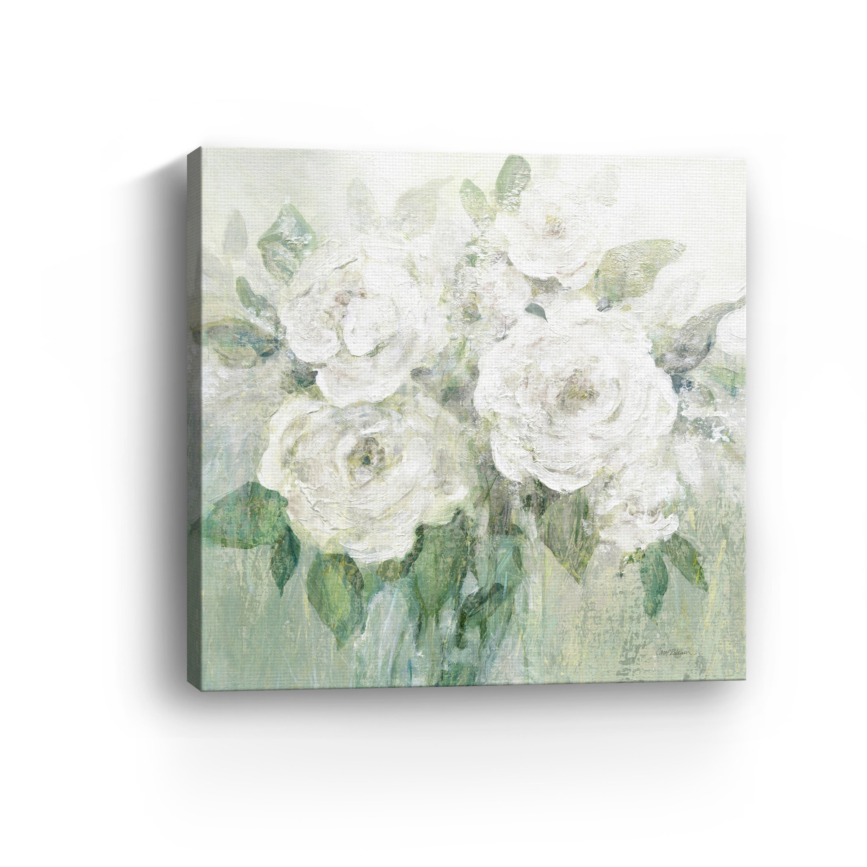 Muted White Blooms I Canvas Giclee