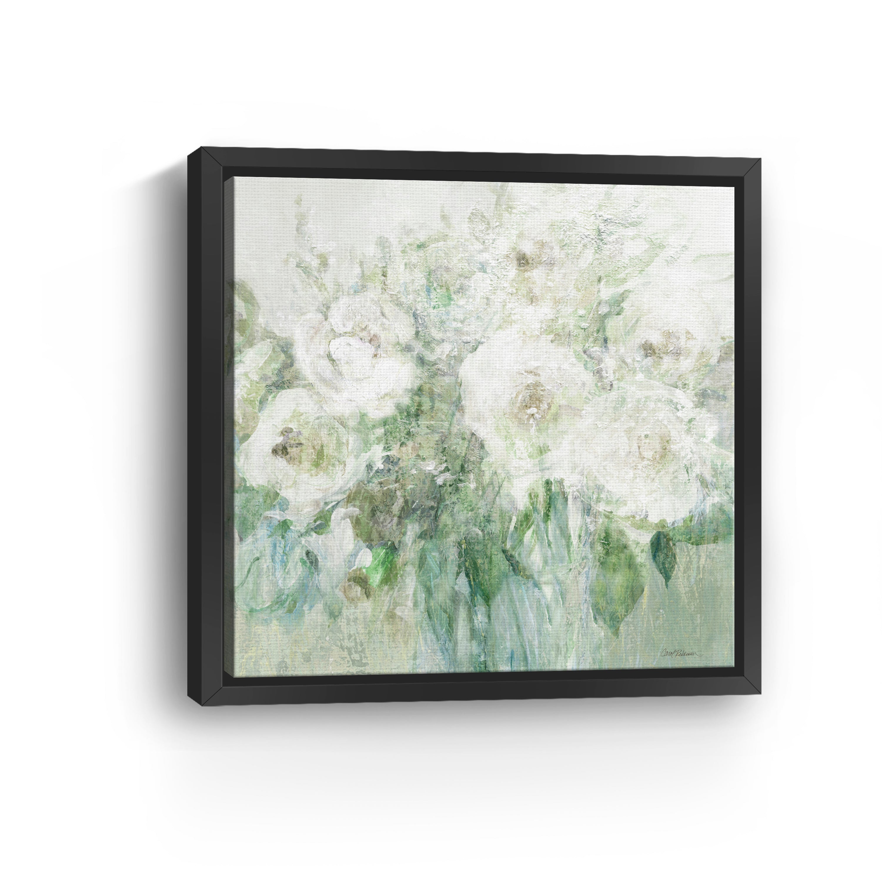 Muted White Blooms II Canvas Giclee