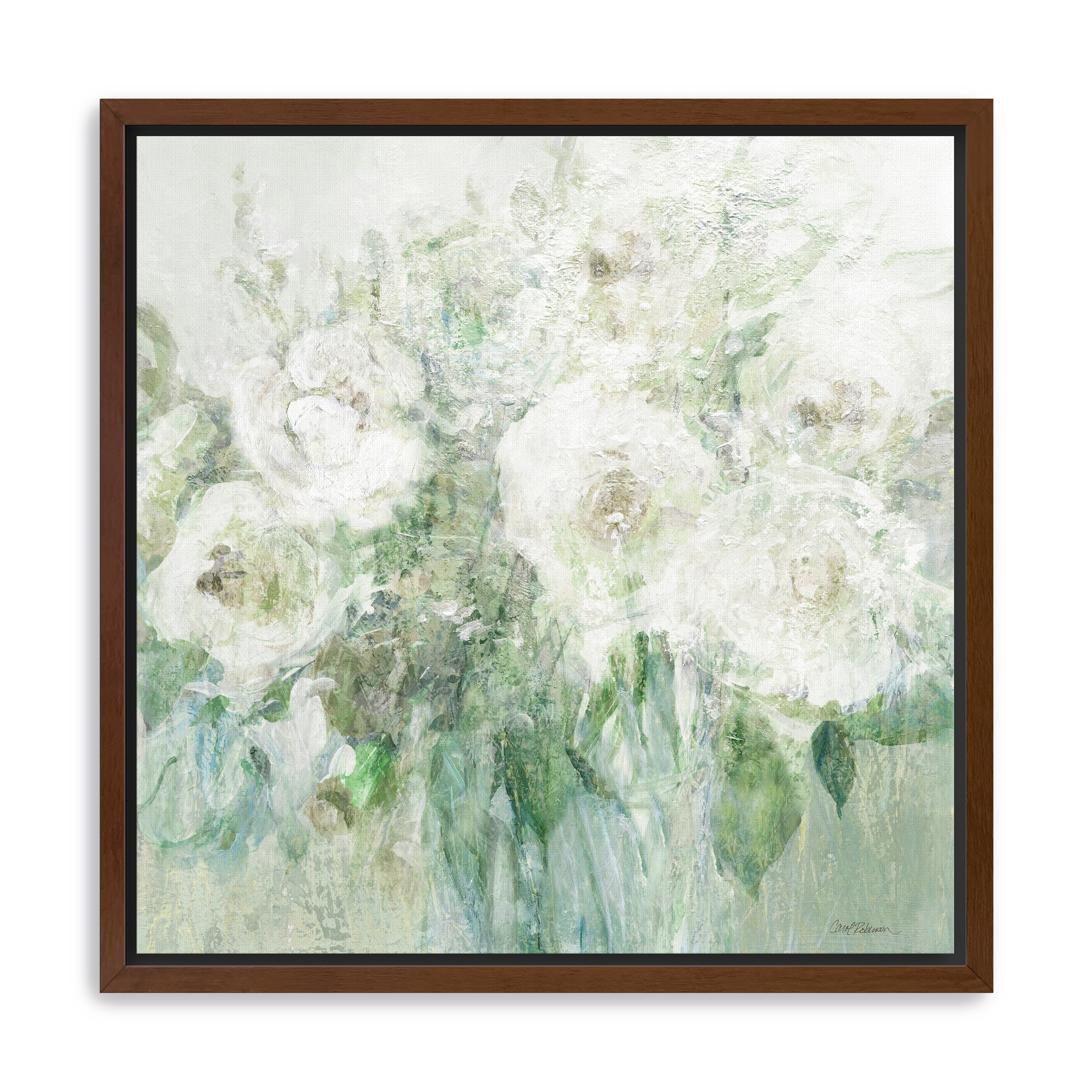 Muted White Blooms II Canvas Giclee