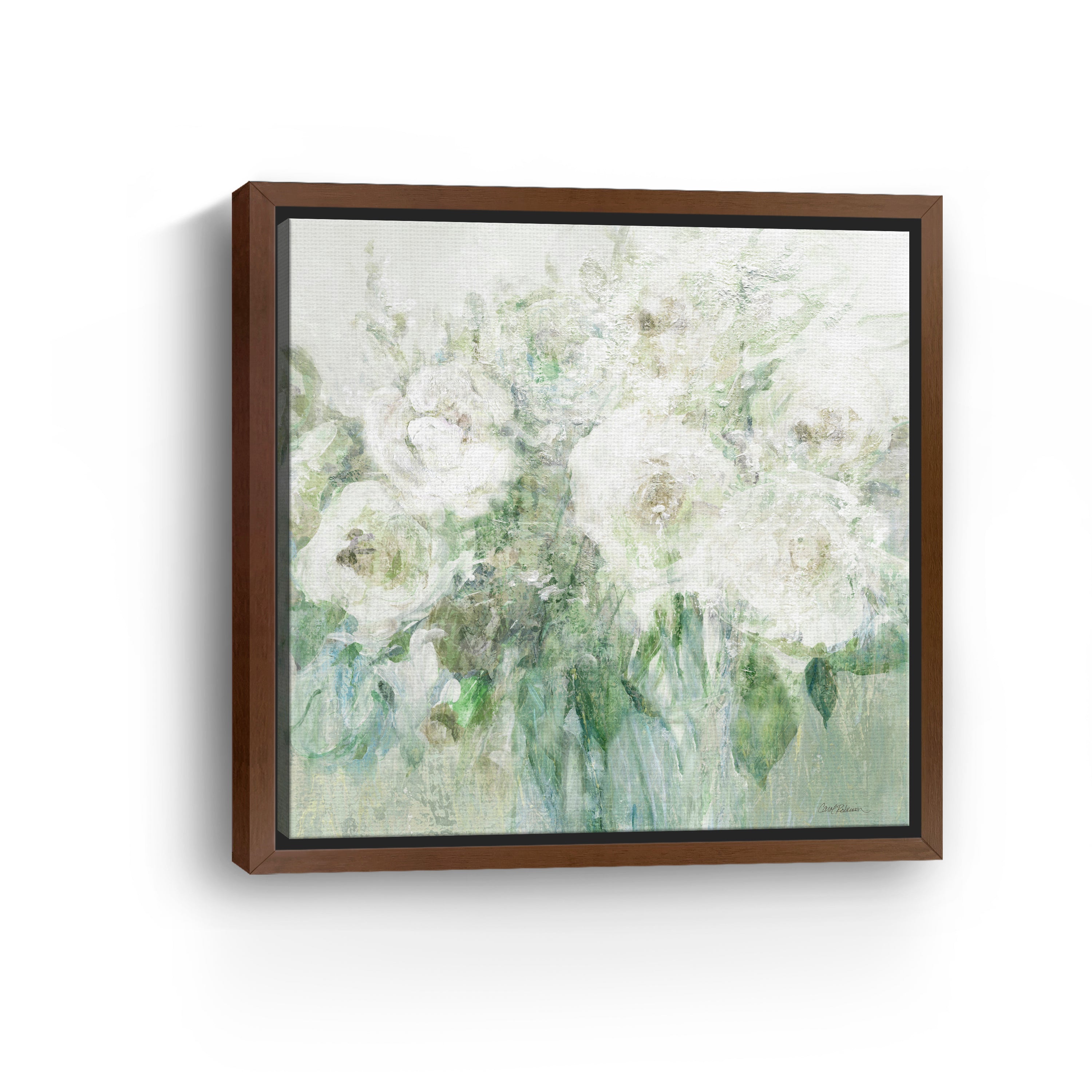 Muted White Blooms II Canvas Giclee