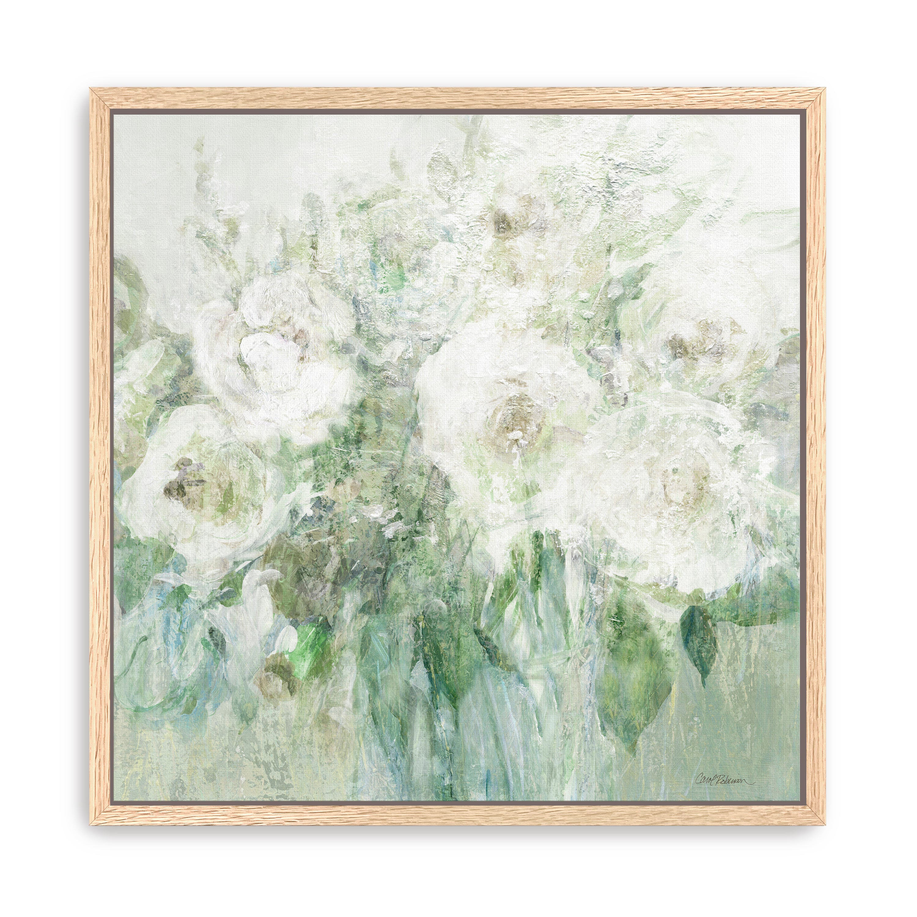 Muted White Blooms II Canvas Giclee
