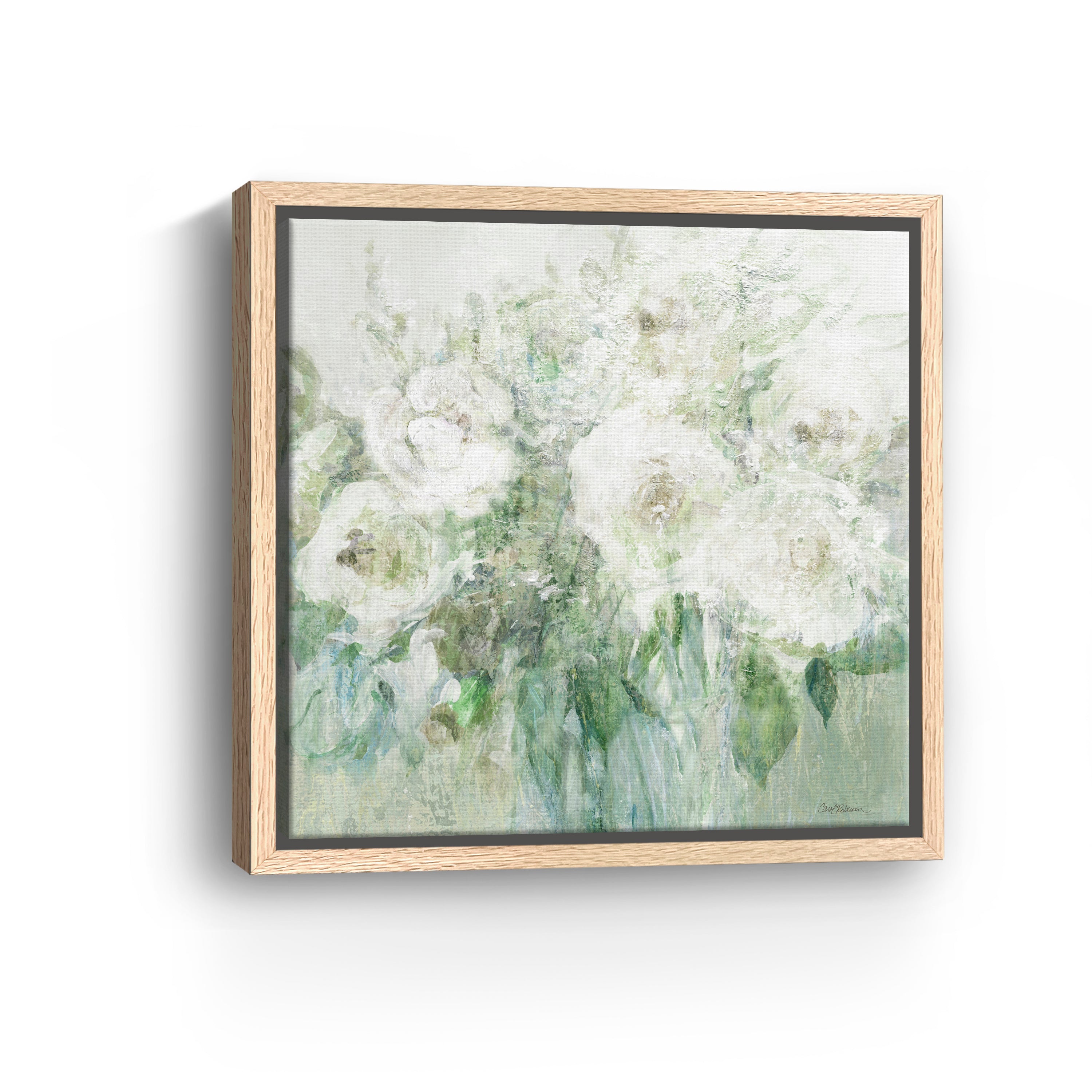 Muted White Blooms II Canvas Giclee