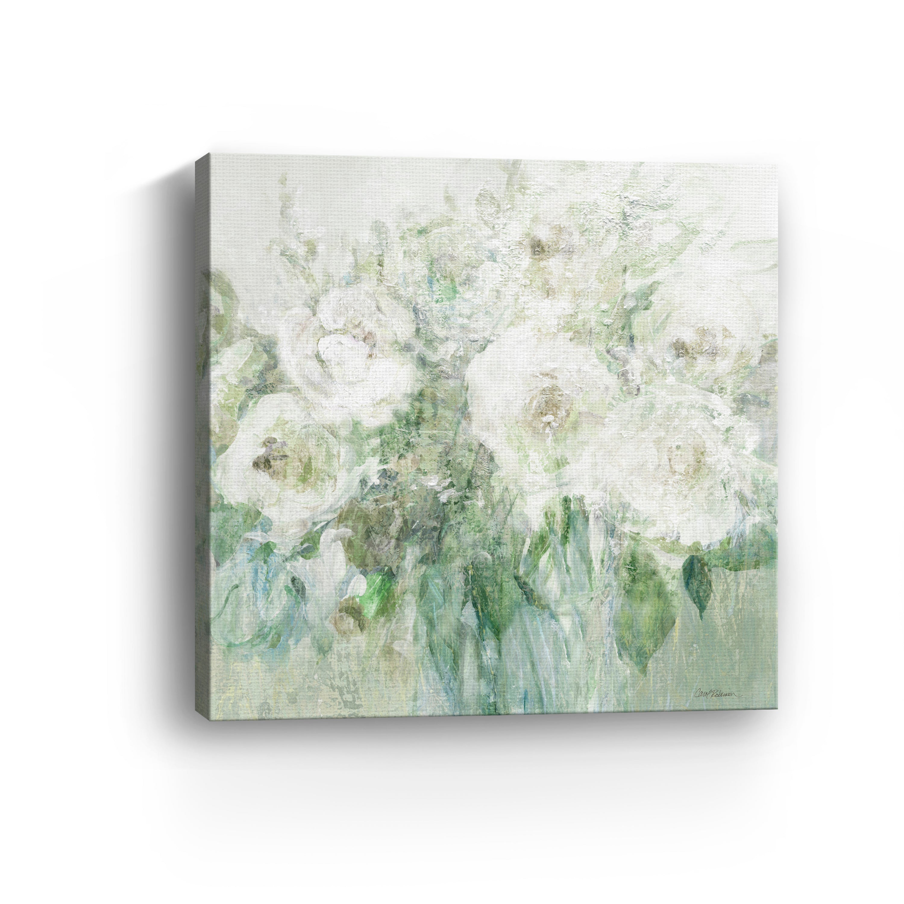 Muted White Blooms II Canvas Giclee