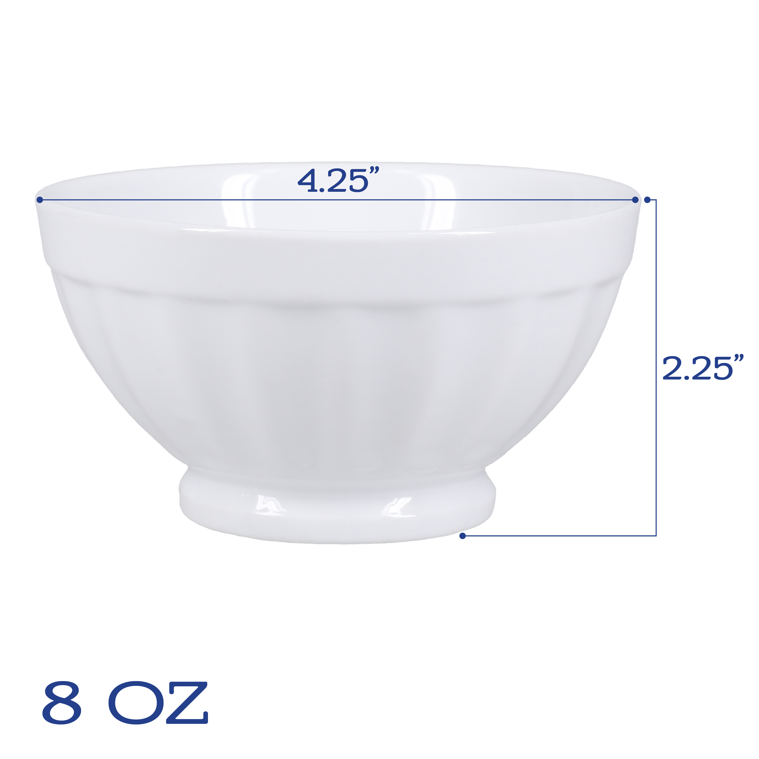 Fluted Bowls, Set of 4