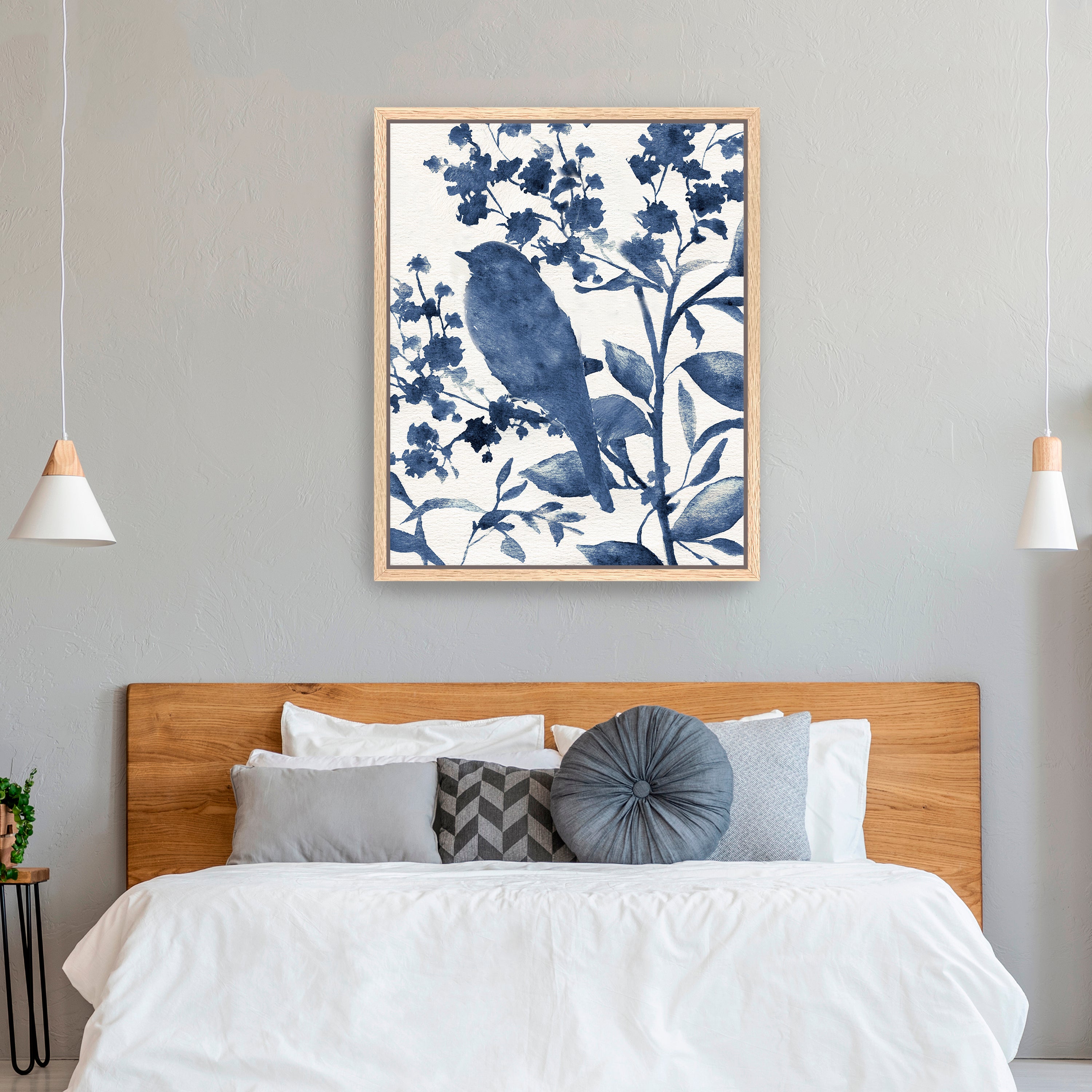 Bluebird Silhouette IV Canvas Giclee
