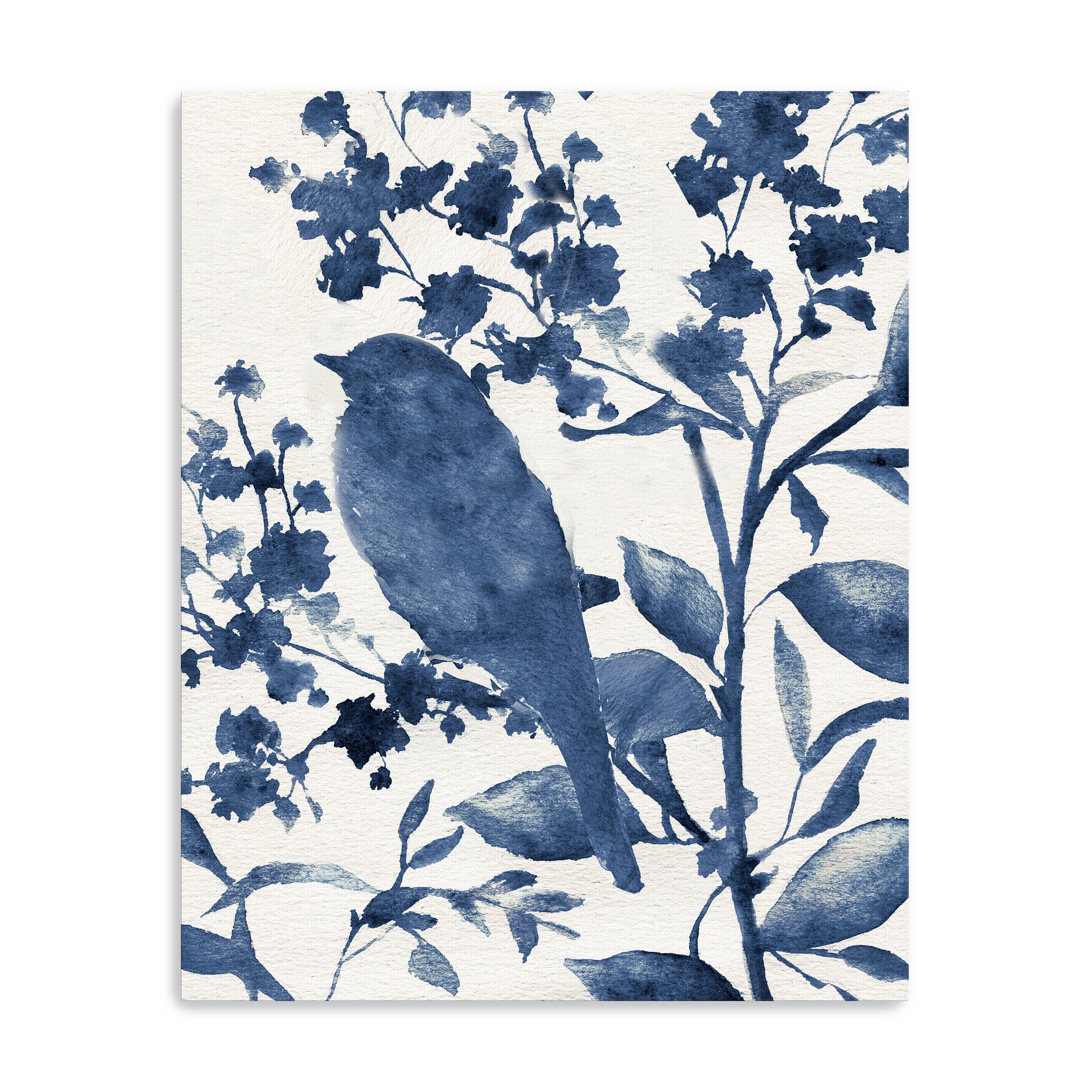 Bluebird Silhouette IV Canvas Giclee