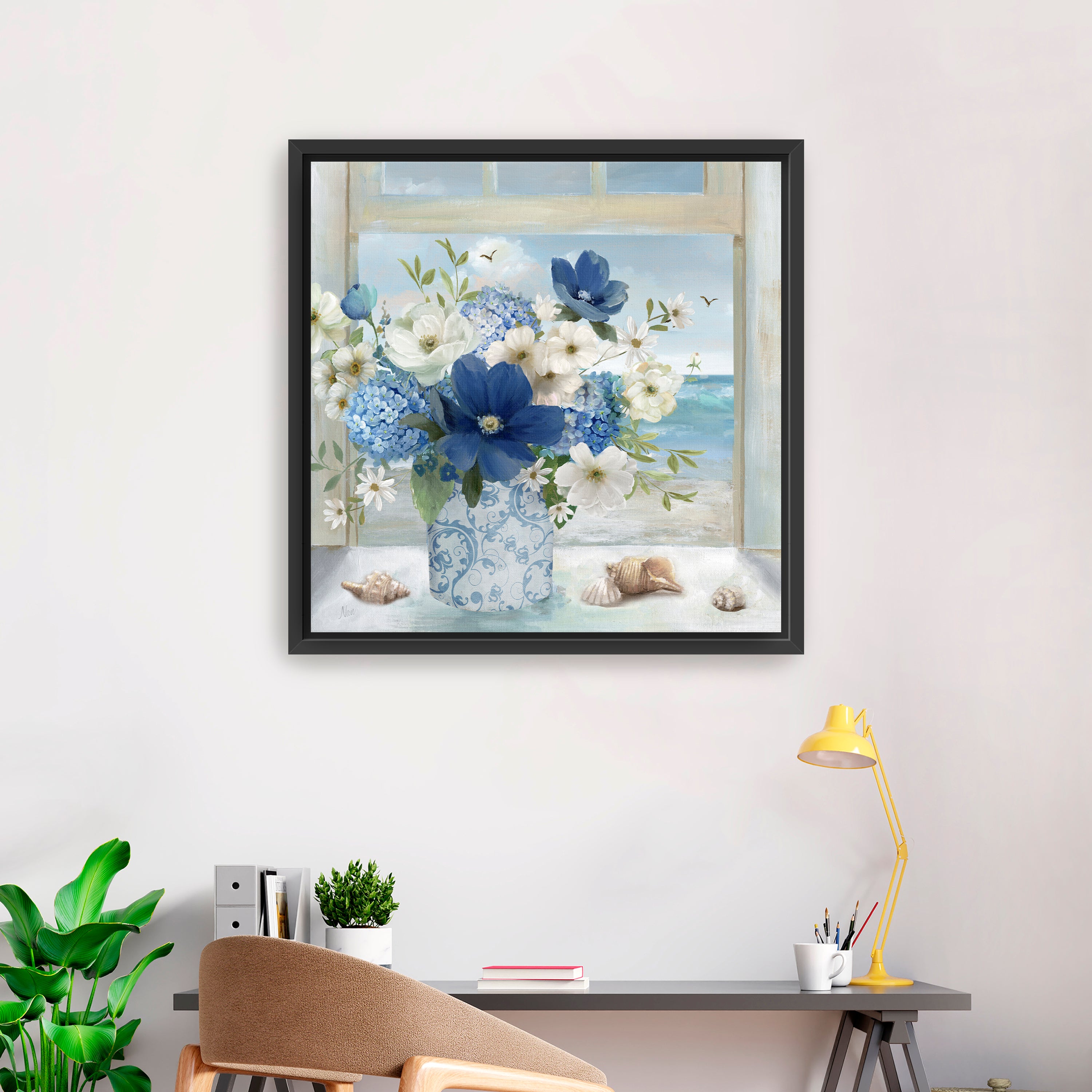 Breezy Coastal Arrangement Canvas Giclee