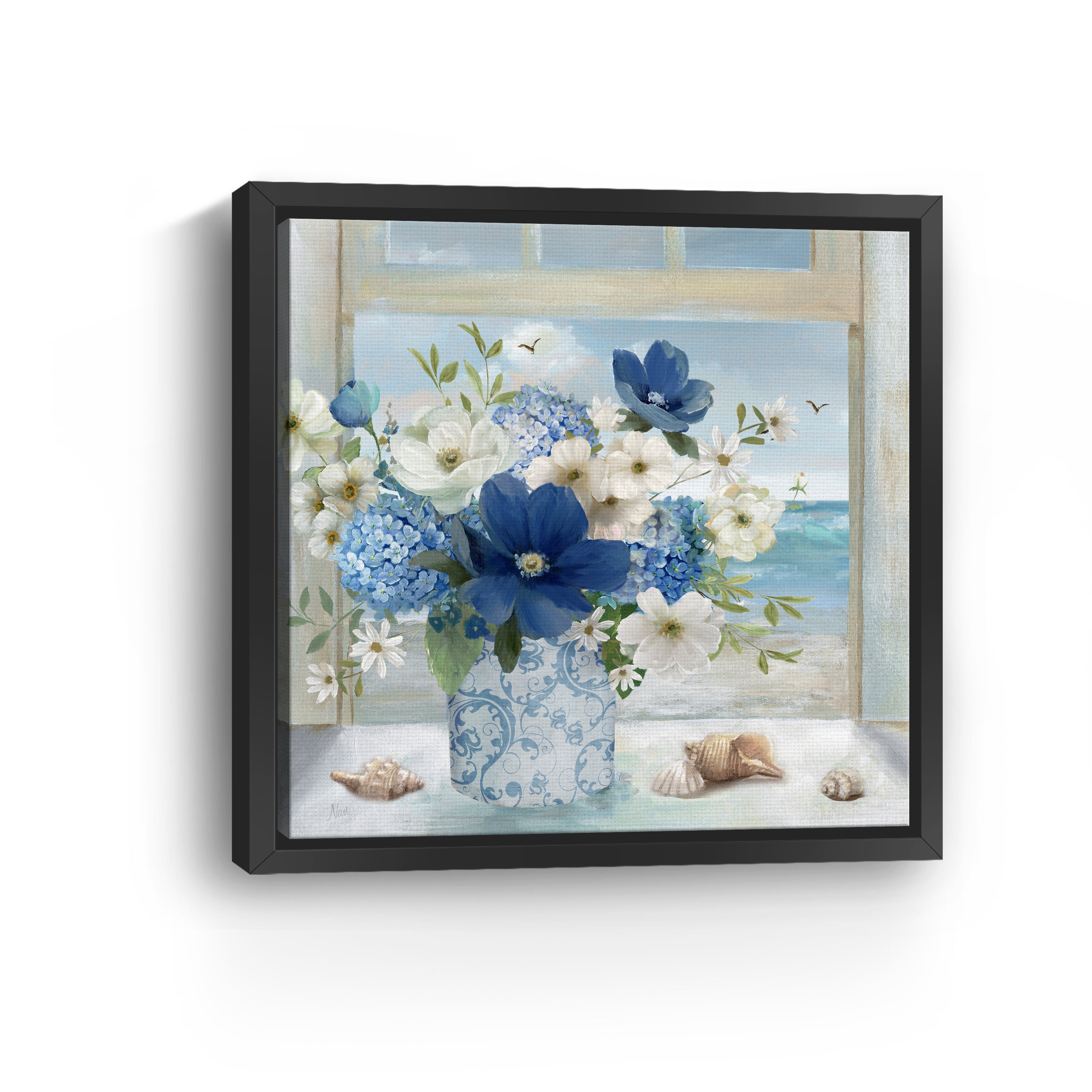 Breezy Coastal Arrangement Canvas Giclee