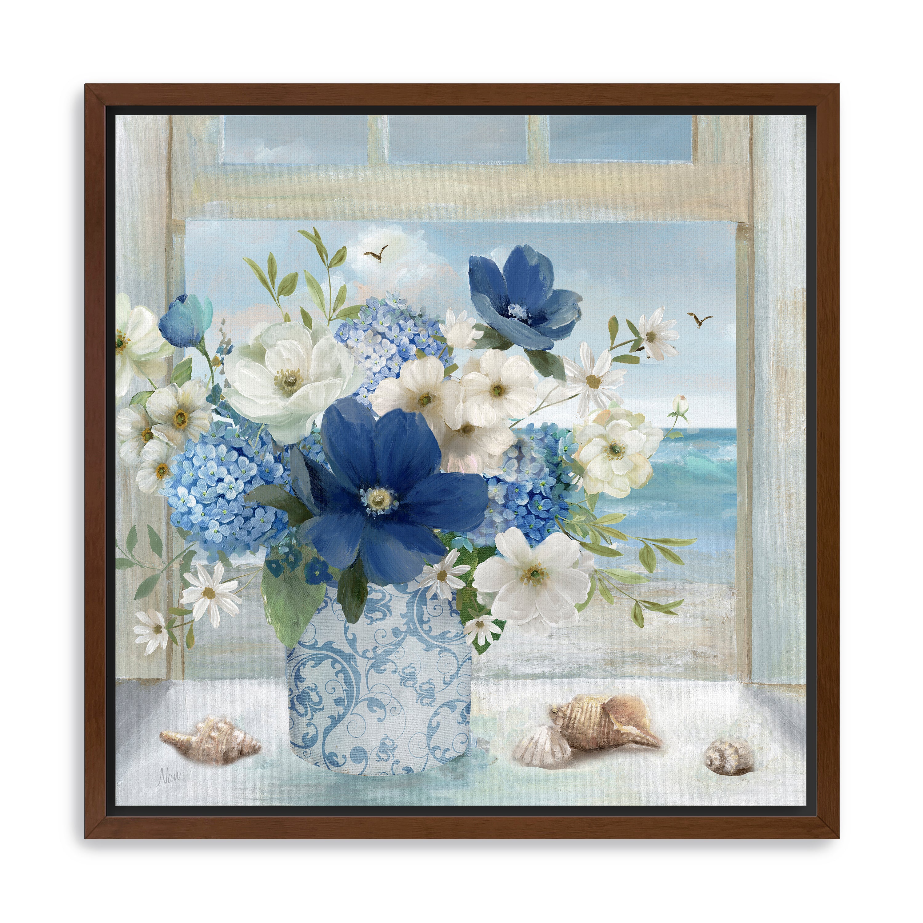 Breezy Coastal Arrangement Canvas Giclee