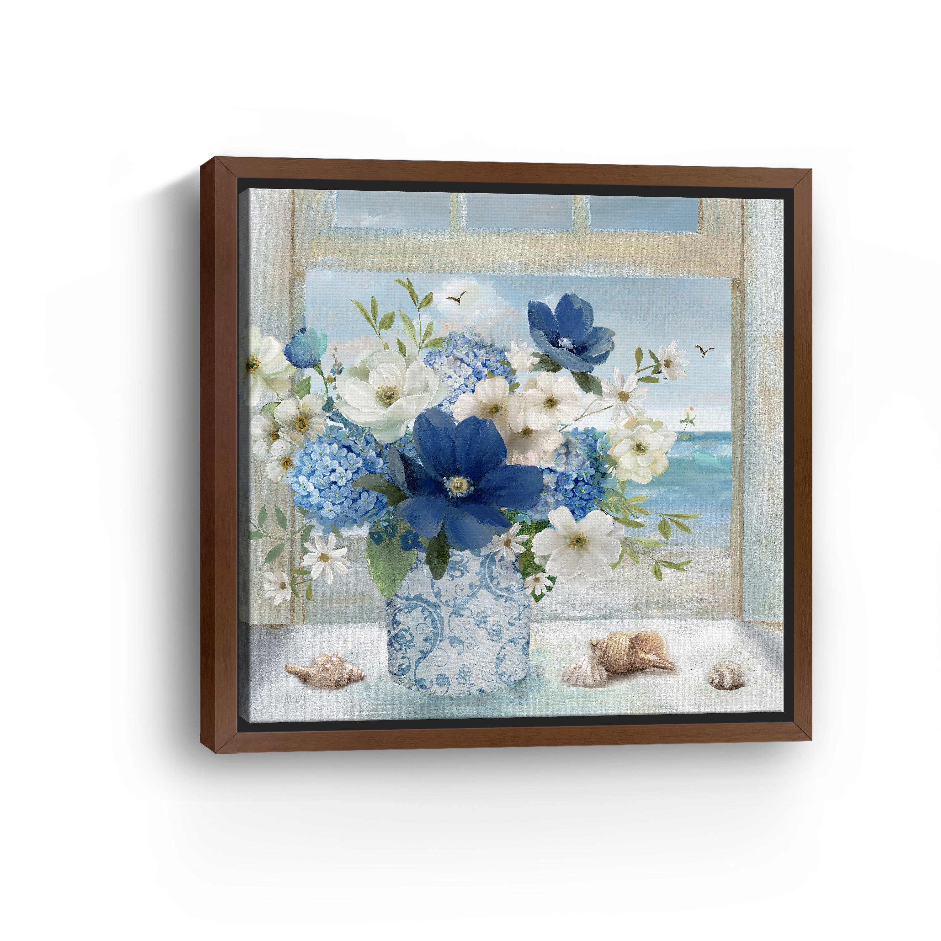 Breezy Coastal Arrangement Canvas Giclee