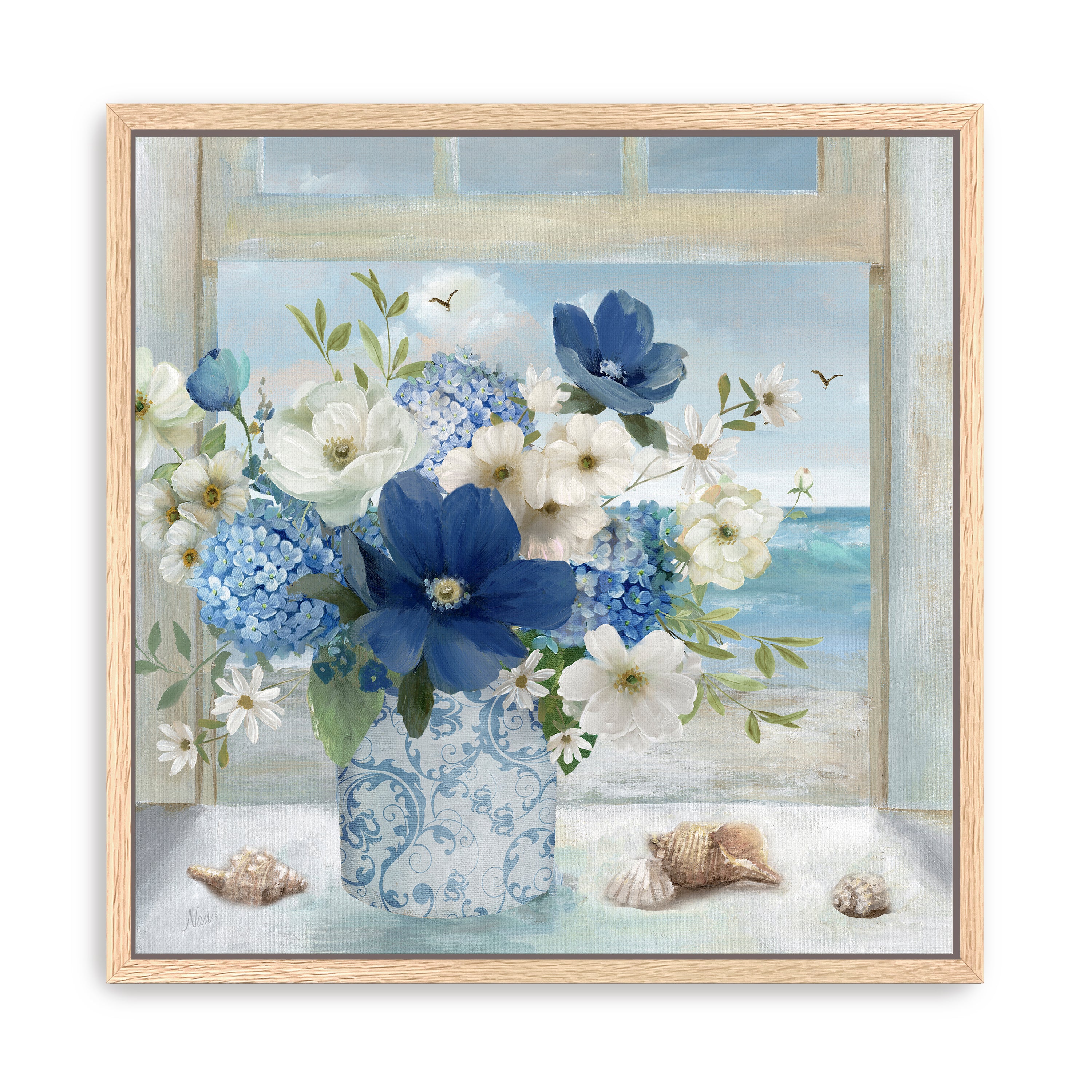 Breezy Coastal Arrangement Canvas Giclee