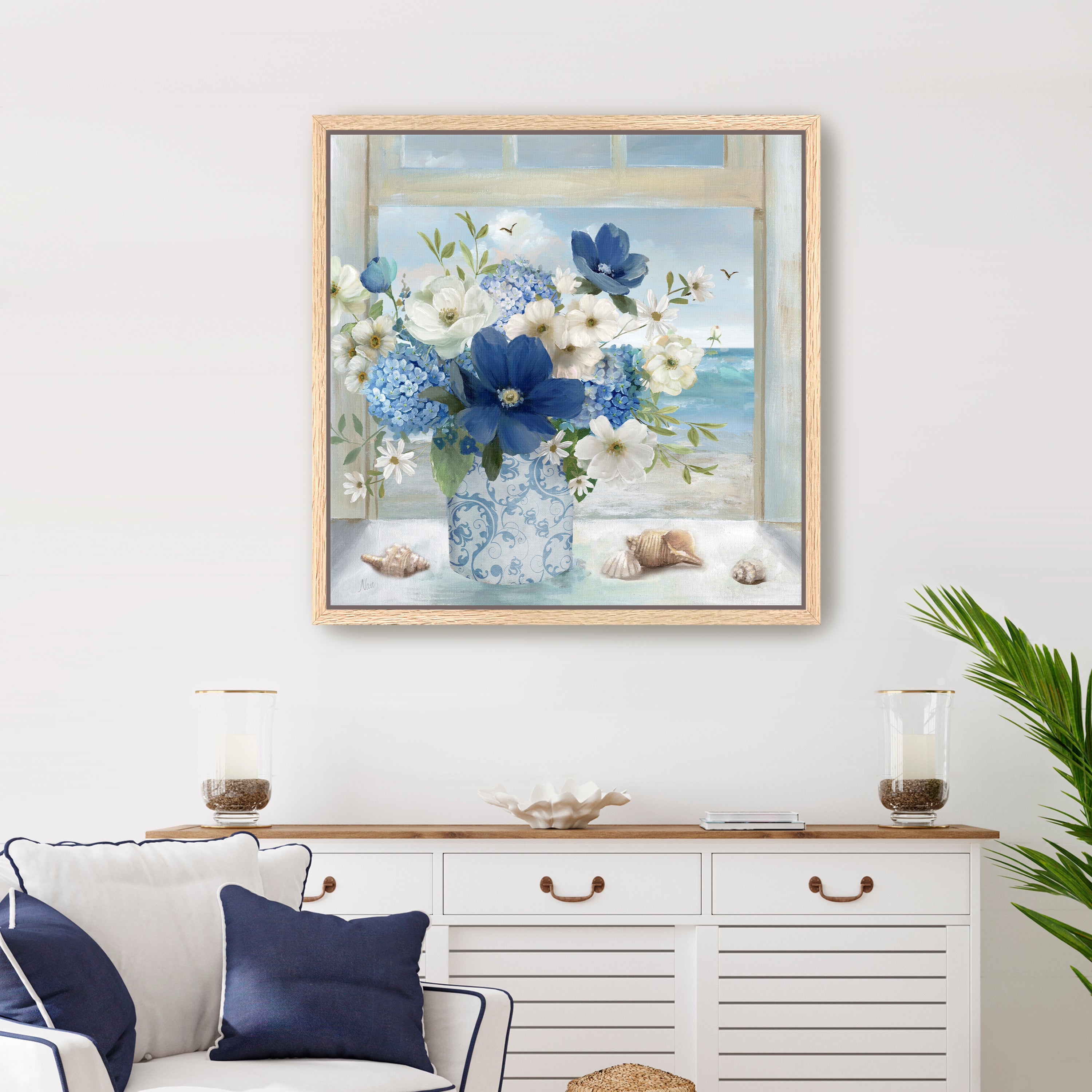 Breezy Coastal Arrangement Canvas Giclee
