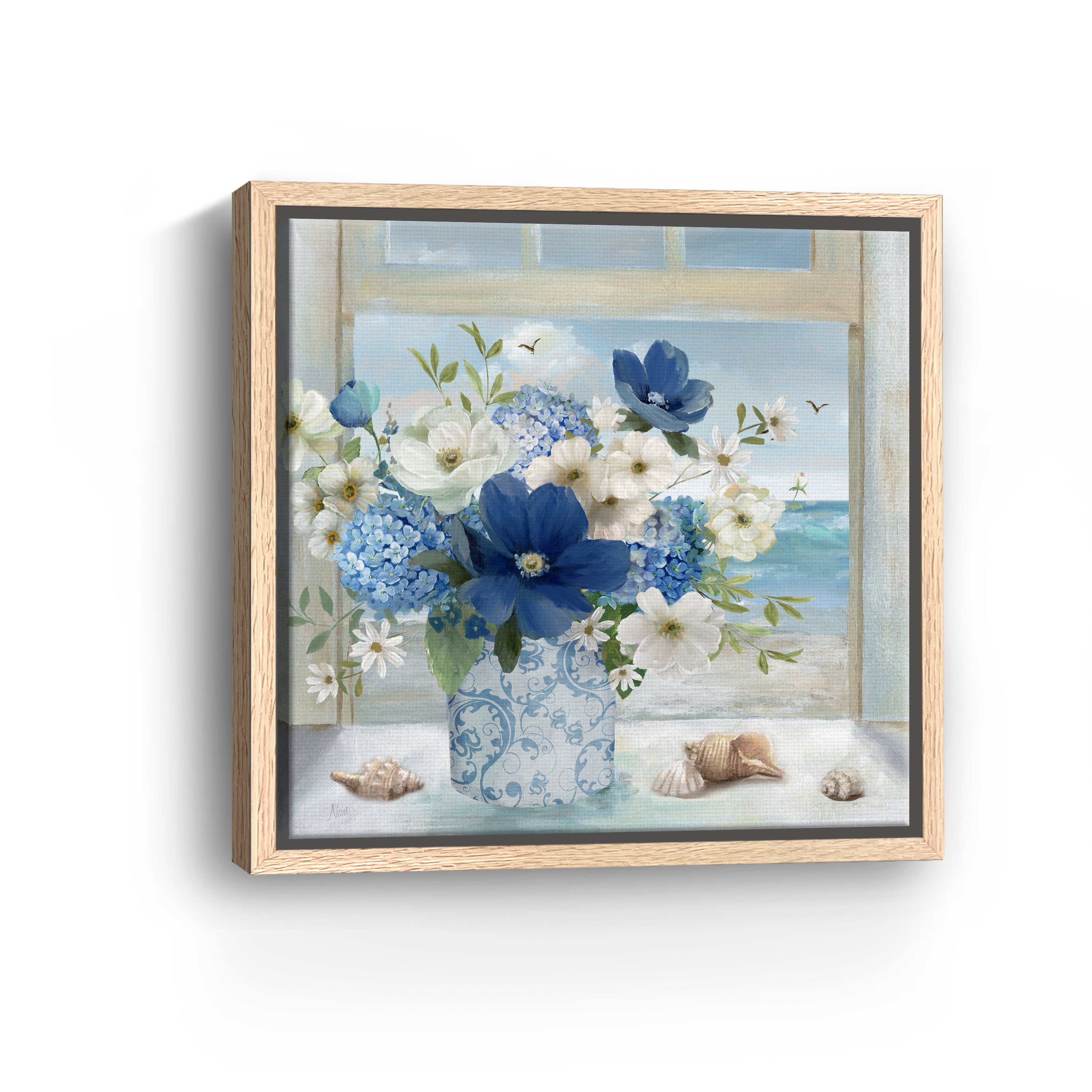 Breezy Coastal Arrangement Canvas Giclee