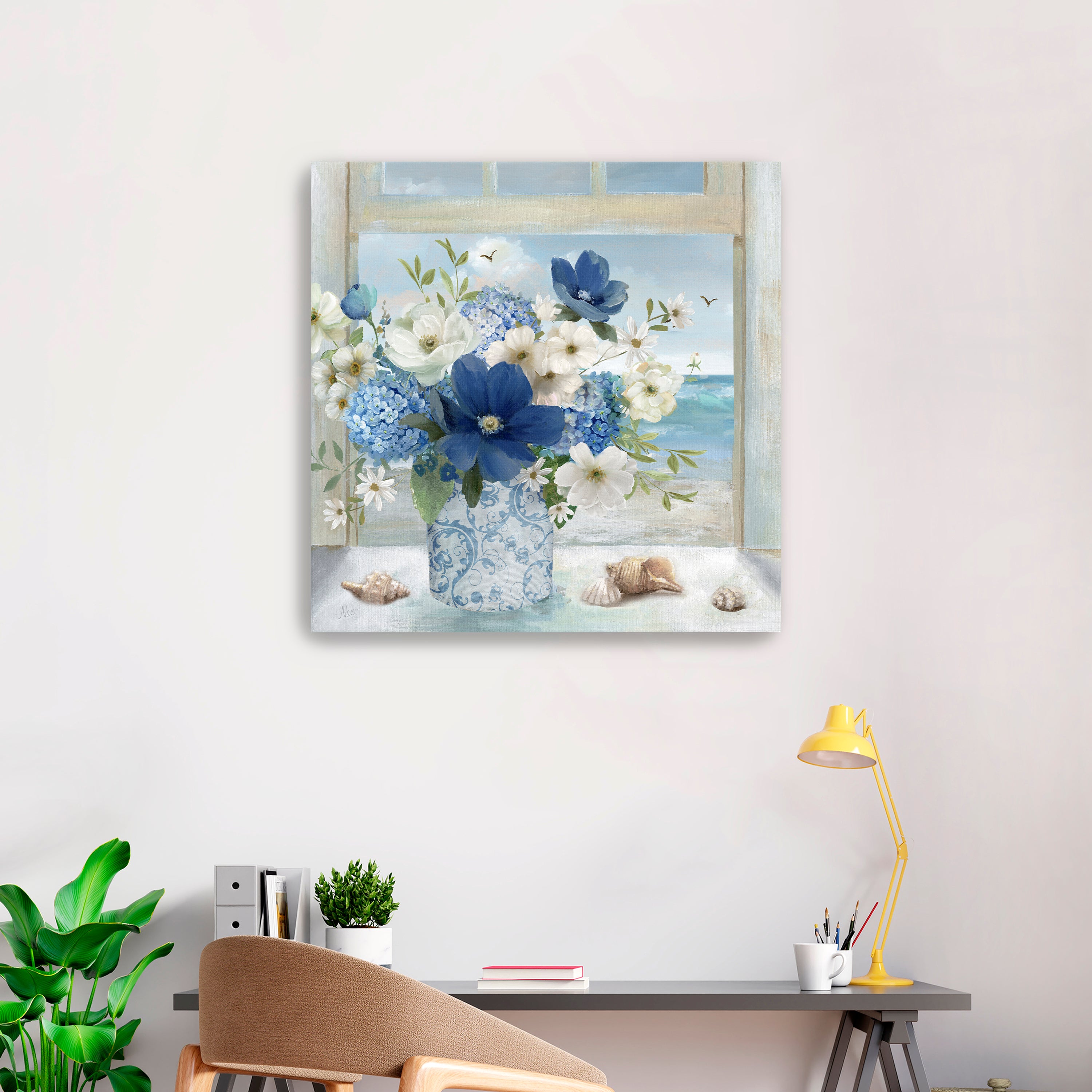 Breezy Coastal Arrangement Canvas Giclee