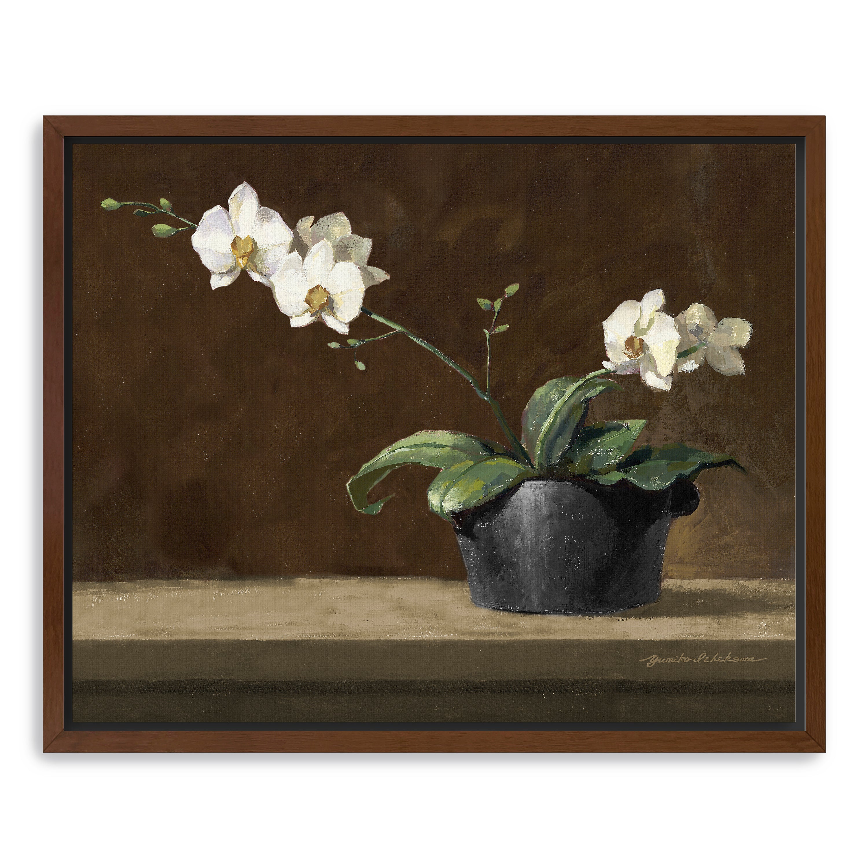 Orchid Still Life Canvas Giclee