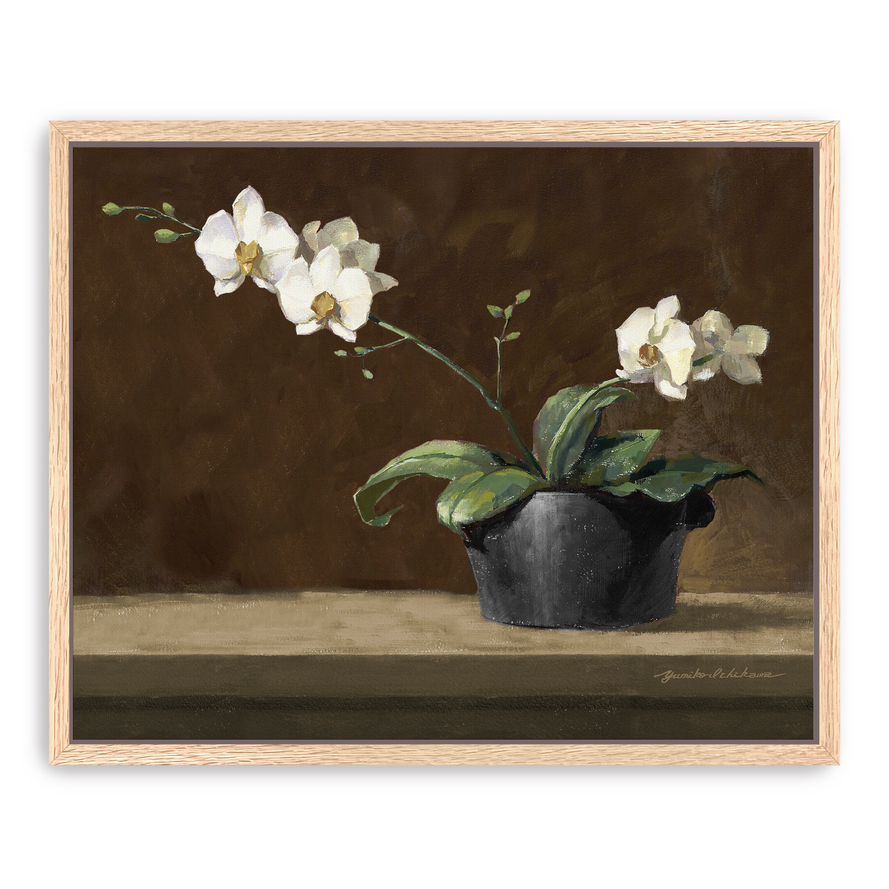 Orchid Still Life Canvas Giclee