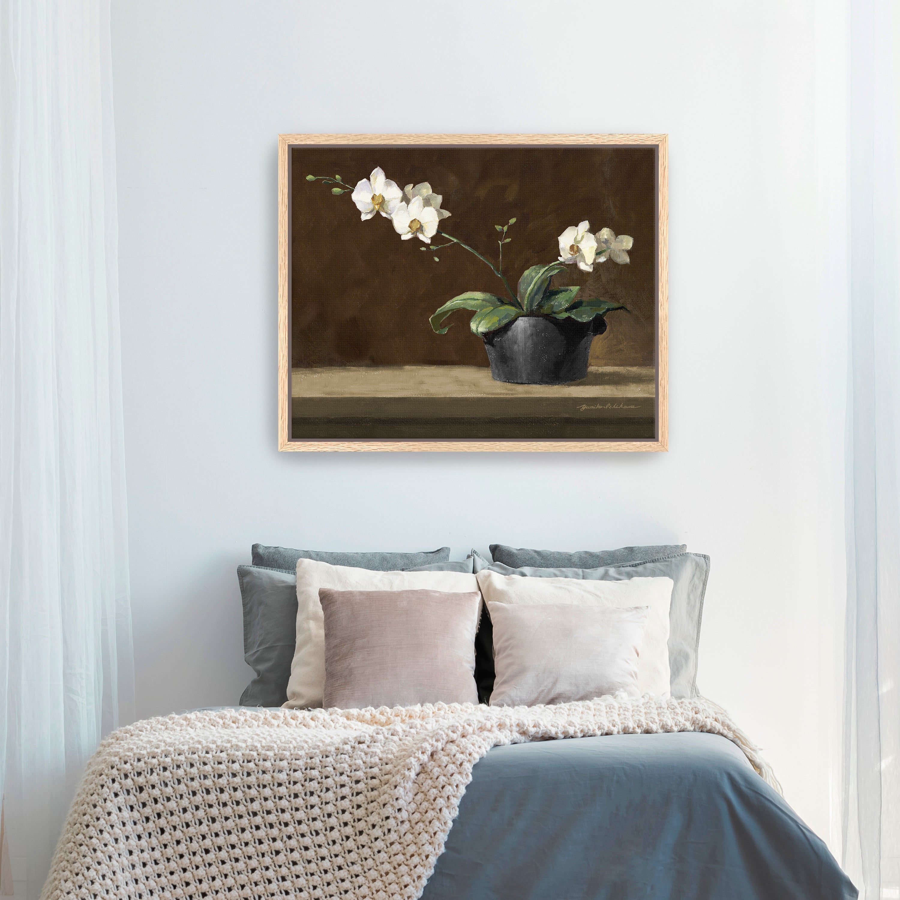 Orchid Still Life Canvas Giclee