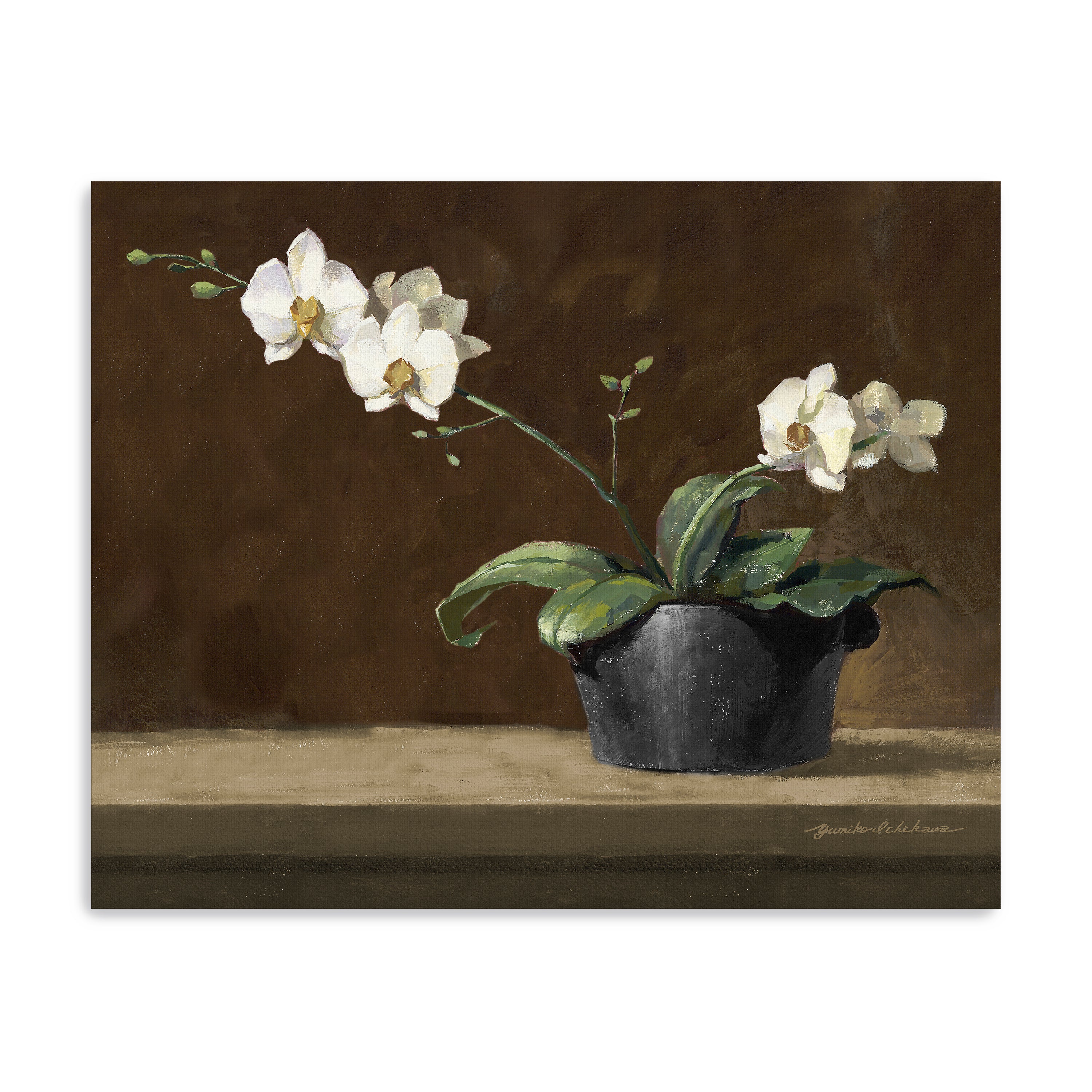 Orchid Still Life Canvas Giclee