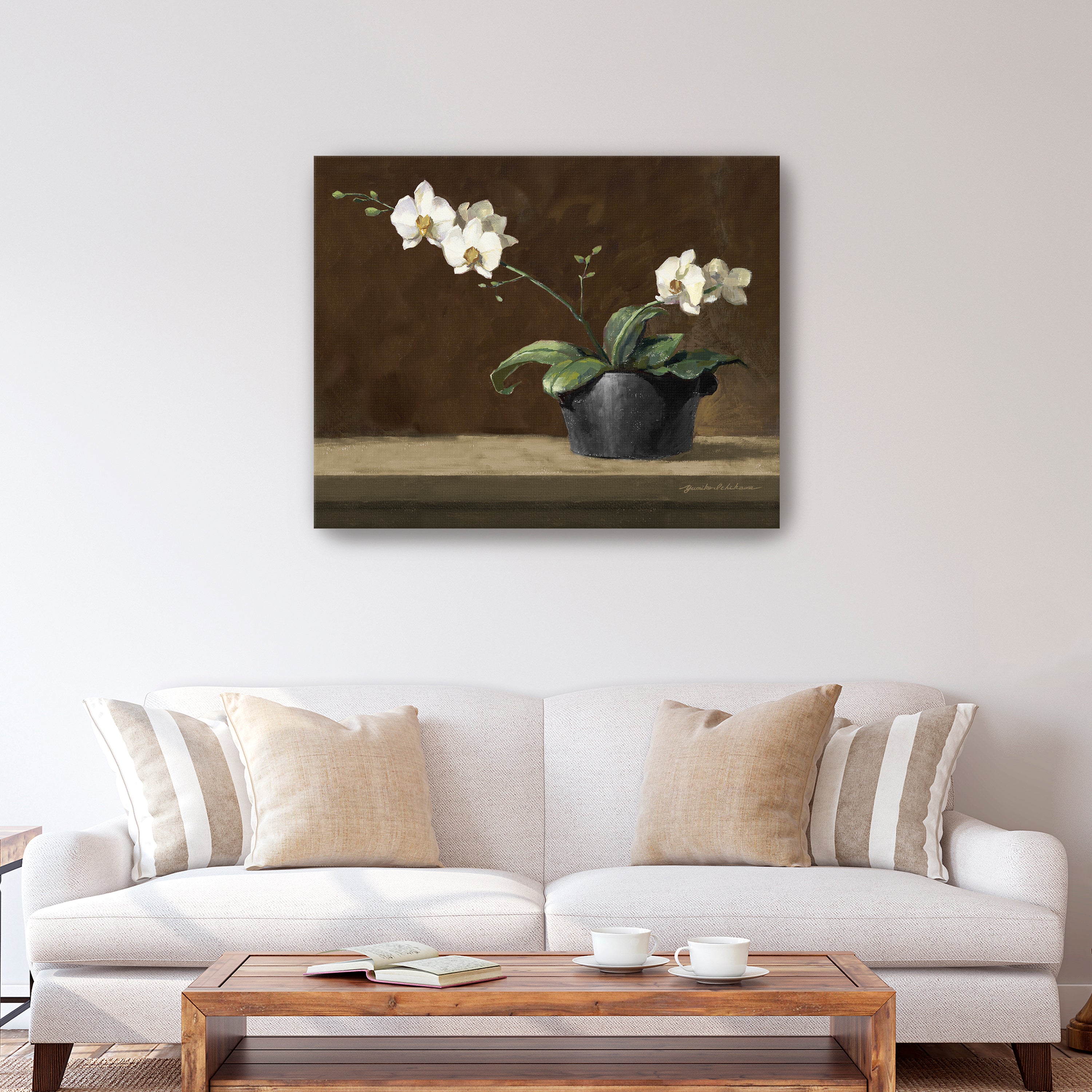 Orchid Still Life Canvas Giclee