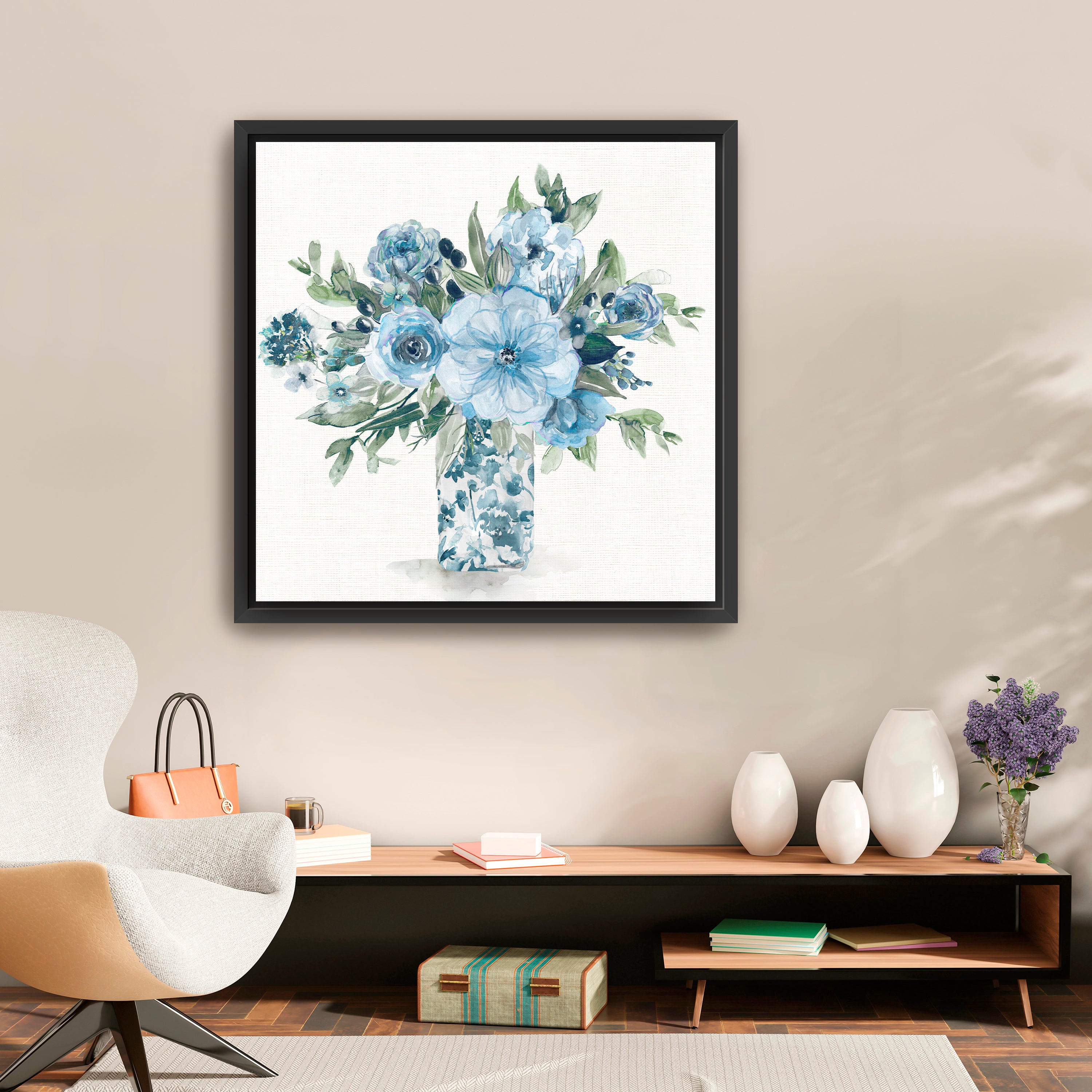 Cerulean Whispers II Canvas Giclee