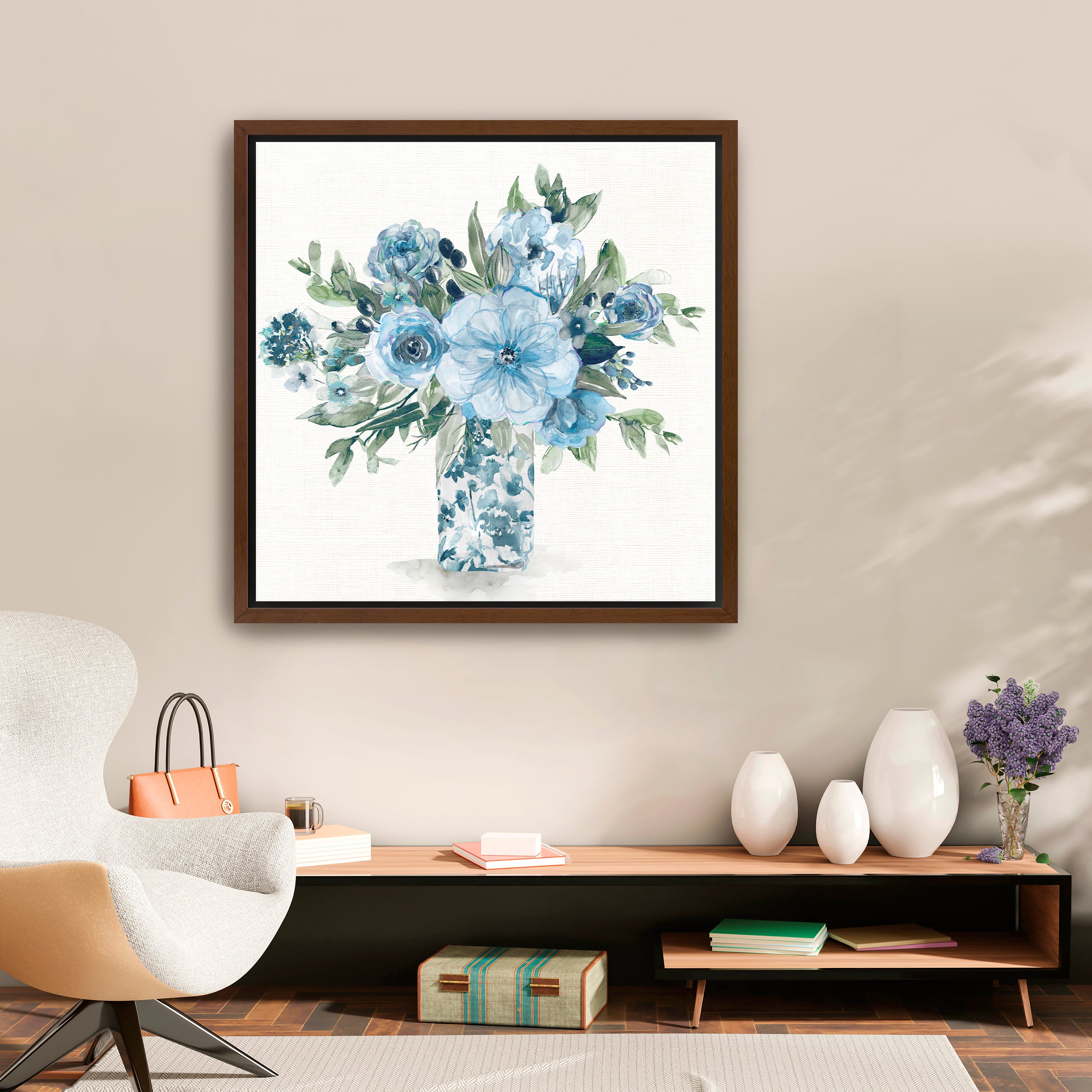 Cerulean Whispers II Canvas Giclee