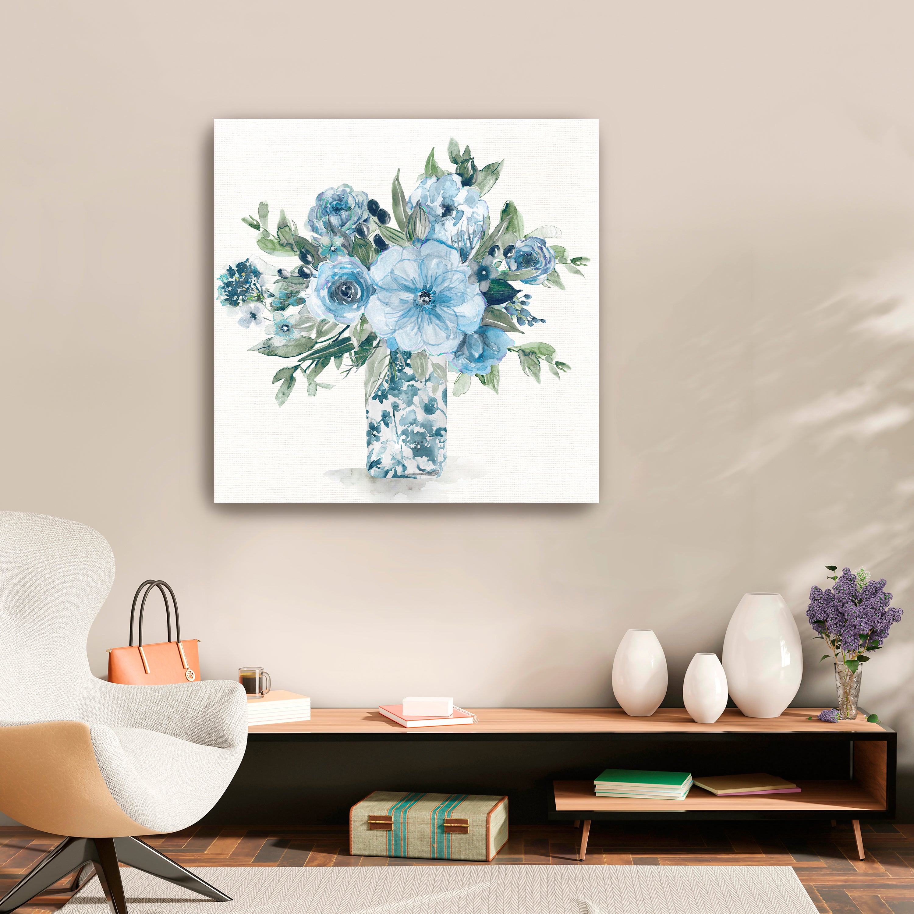 Cerulean Whispers II Canvas Giclee