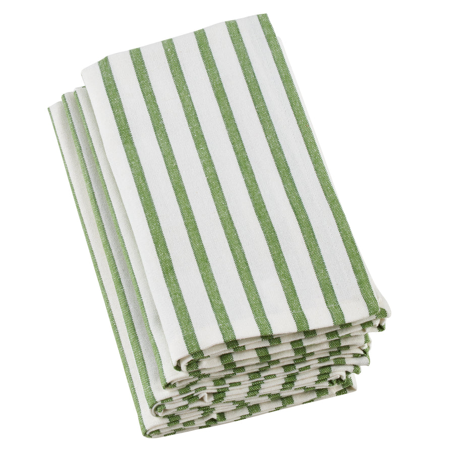 Striped Design Cotton Table Napkins, Set of 4
