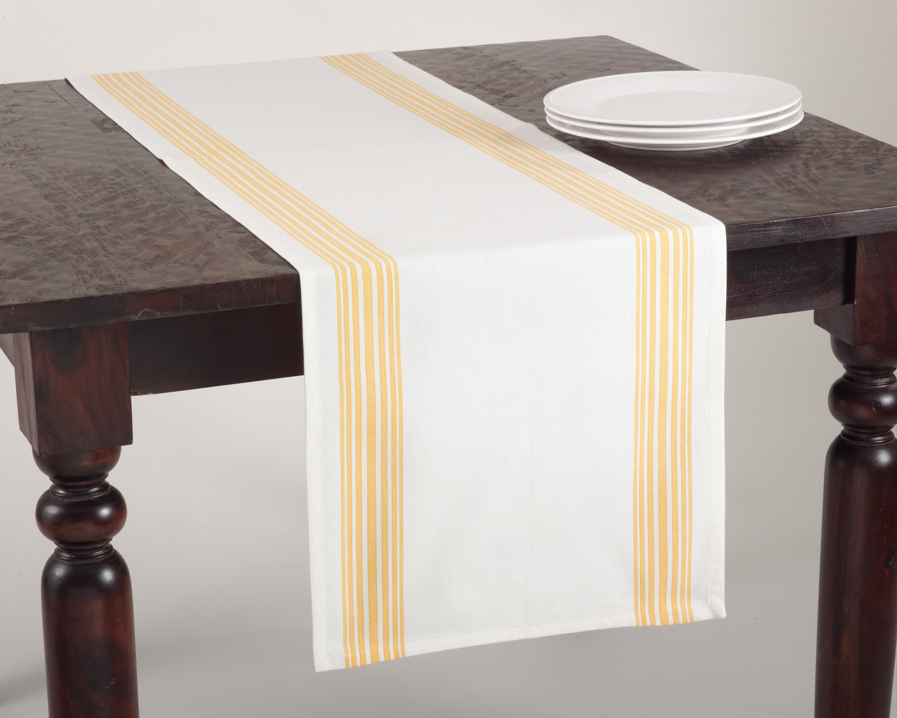 Striped Design Cotton Table Runner