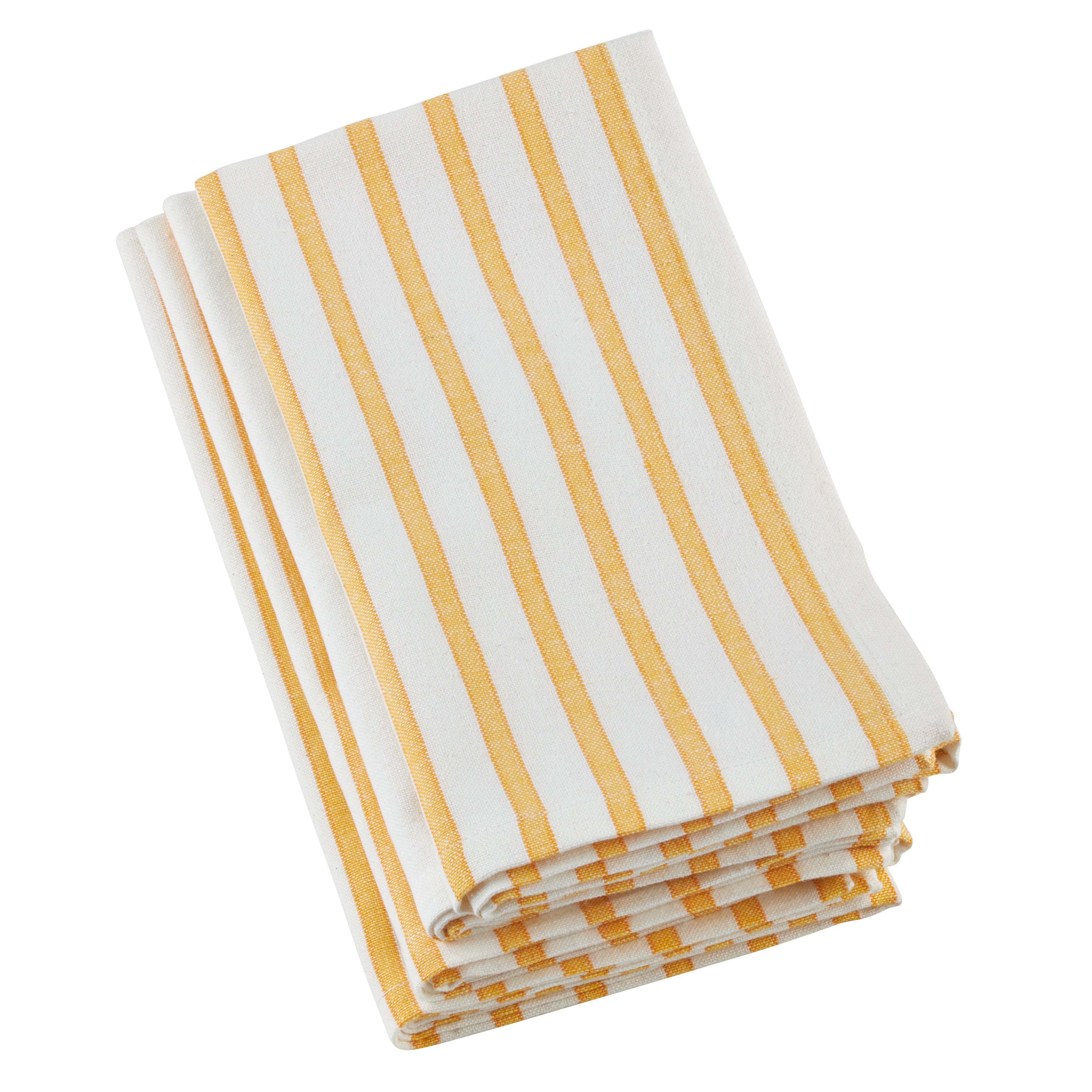 Striped Design Cotton Table Napkins, Set of 4