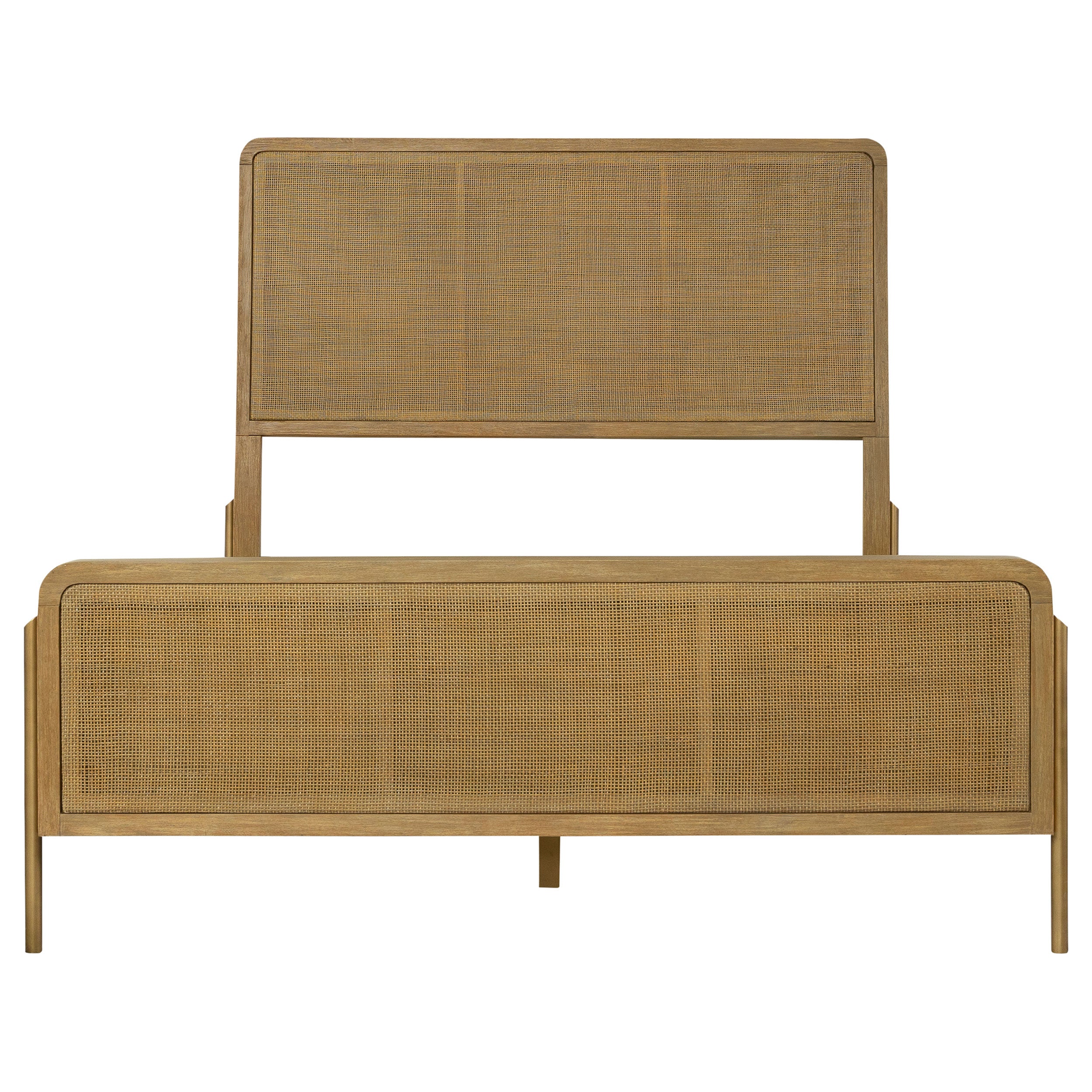 Stevie  Natural Cane Panel Bed