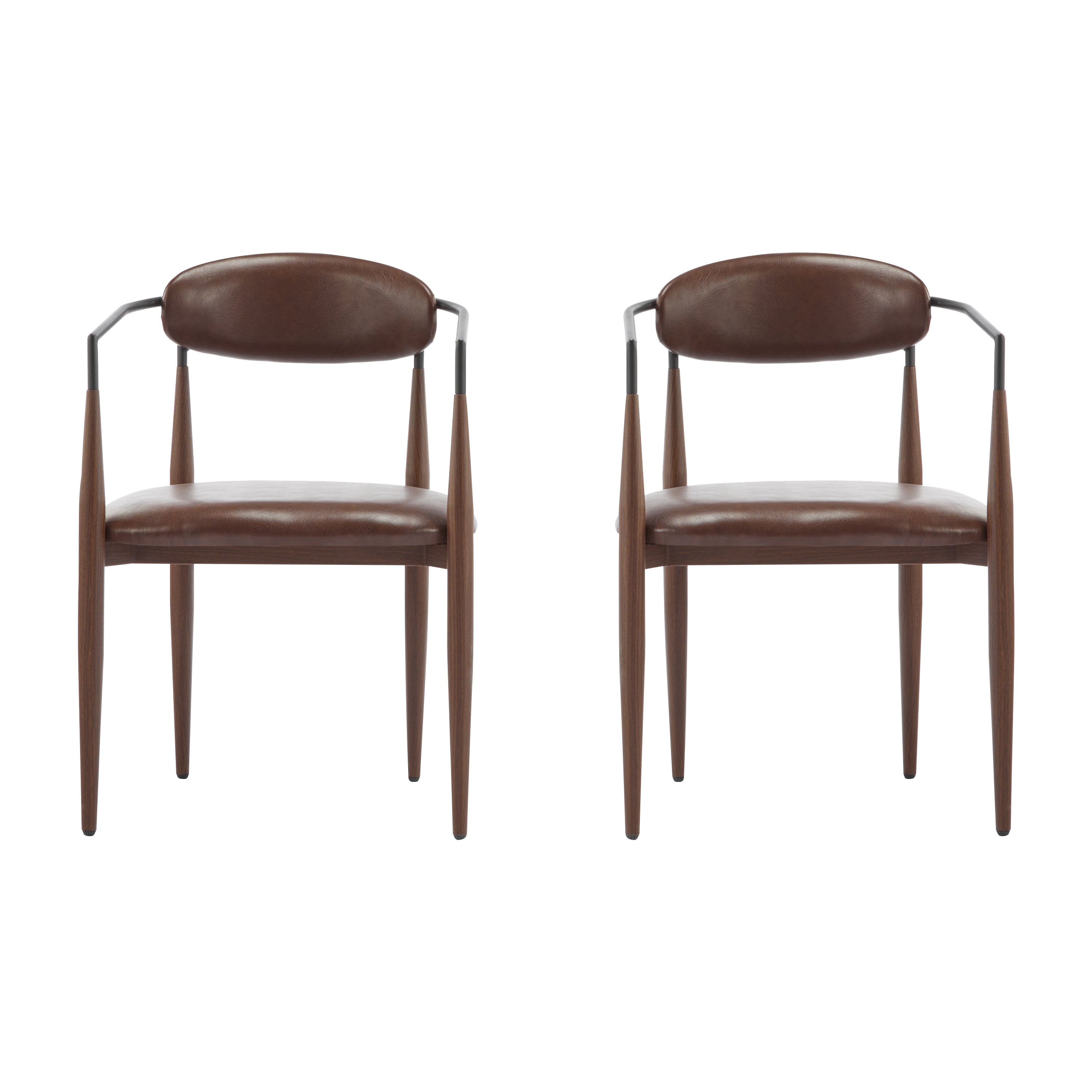 Fielding Mid-Century Modern Dining Chair, Set of 2