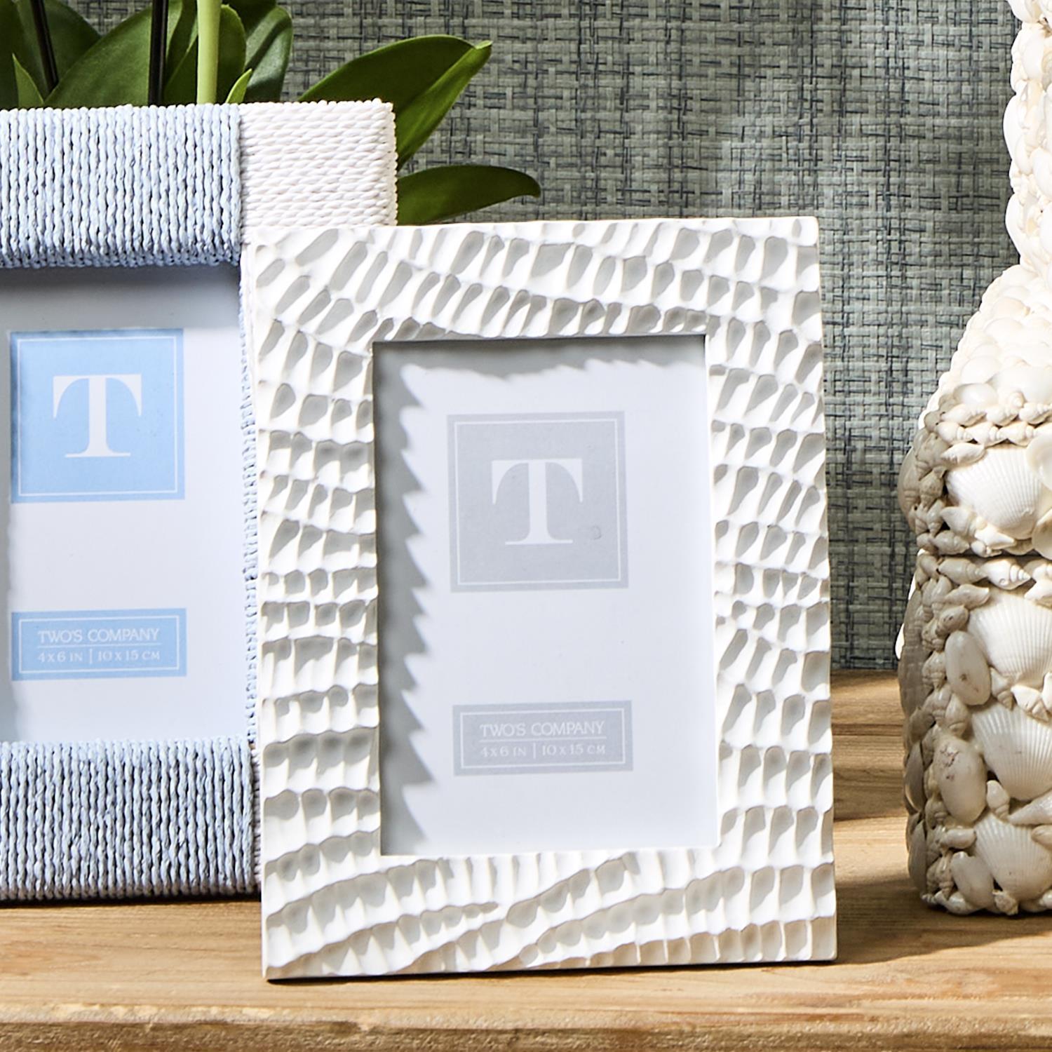 White Coral Reef Photo Frame Incl 2 Sizes, Set of 2