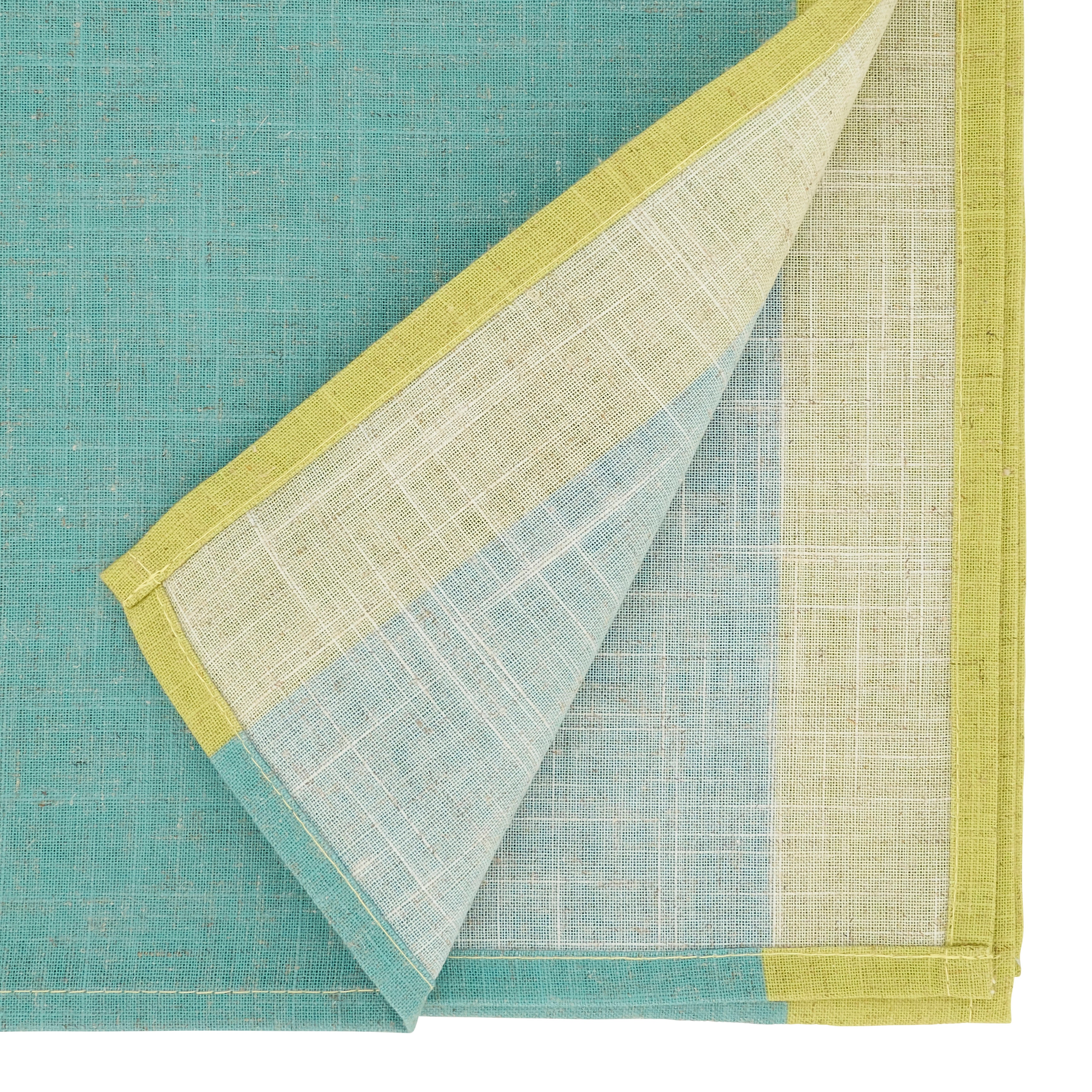 Color Block Border Table Runner