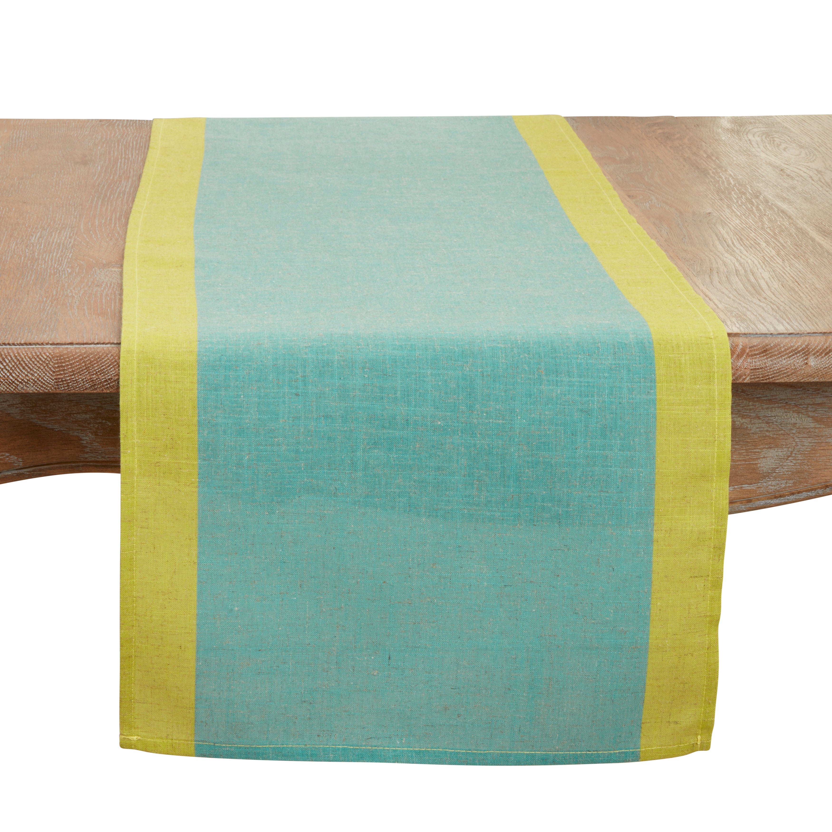 Color Block Border Table Runner