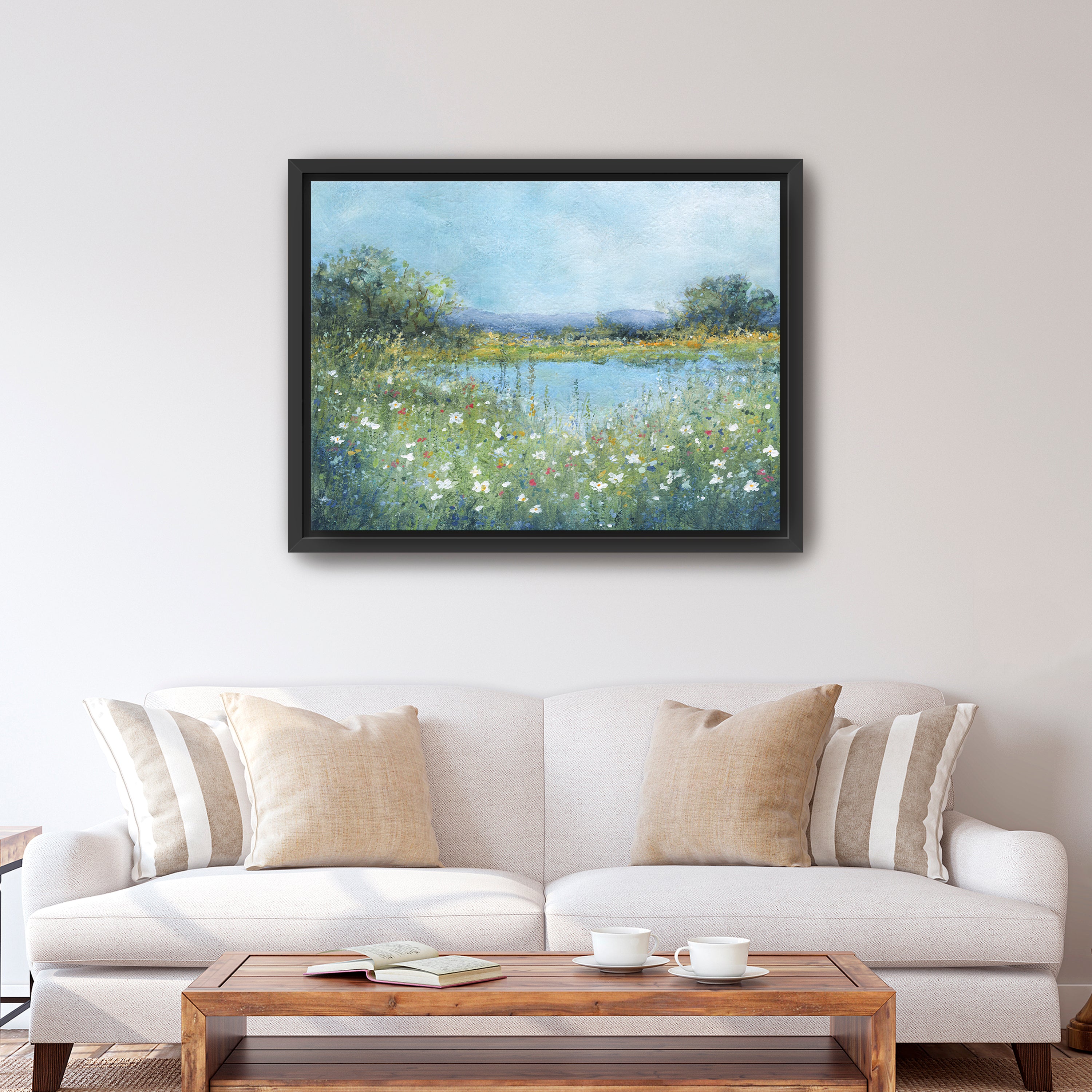 Wildflower Lake Canvas Giclee