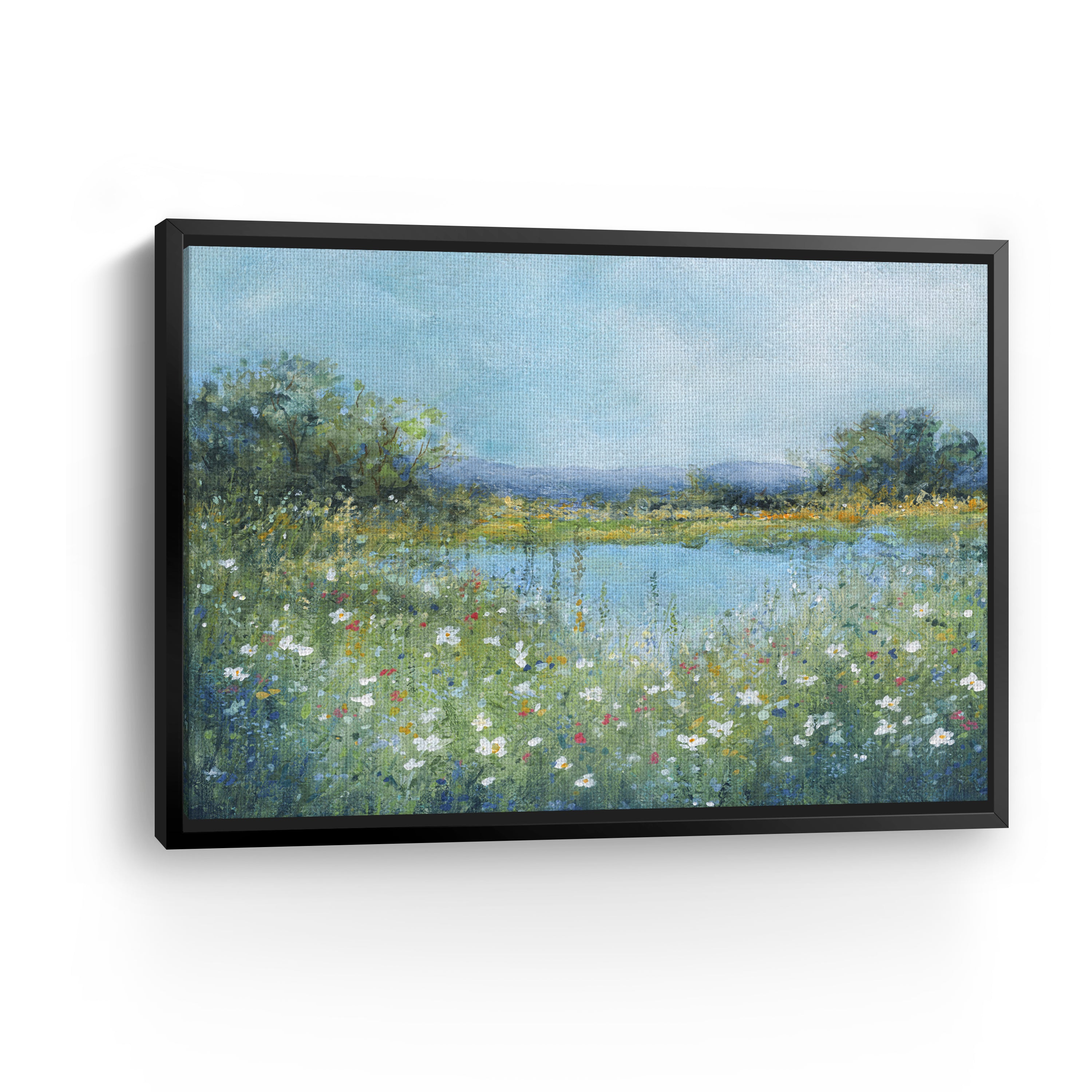Wildflower Lake Canvas Giclee