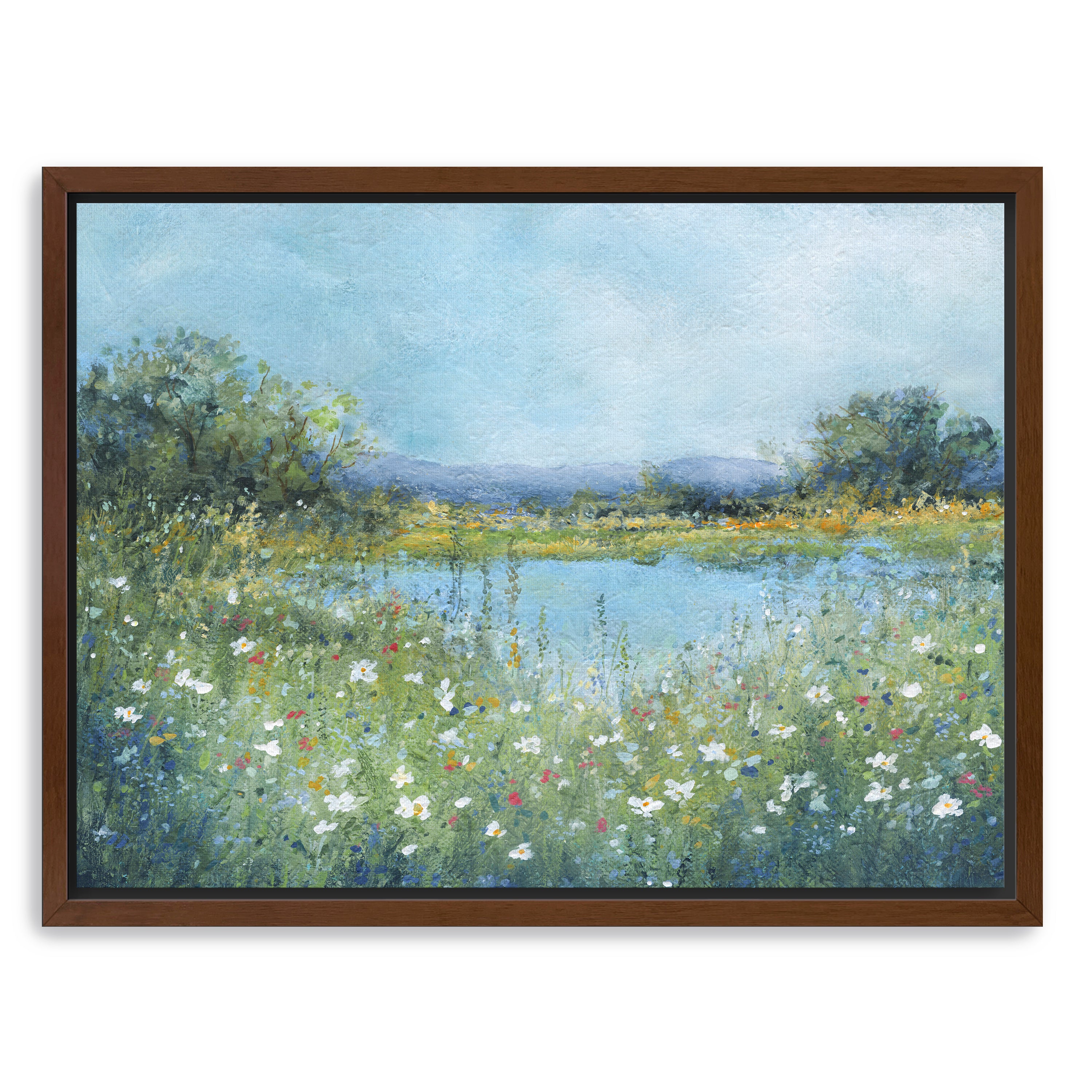 Wildflower Lake Canvas Giclee