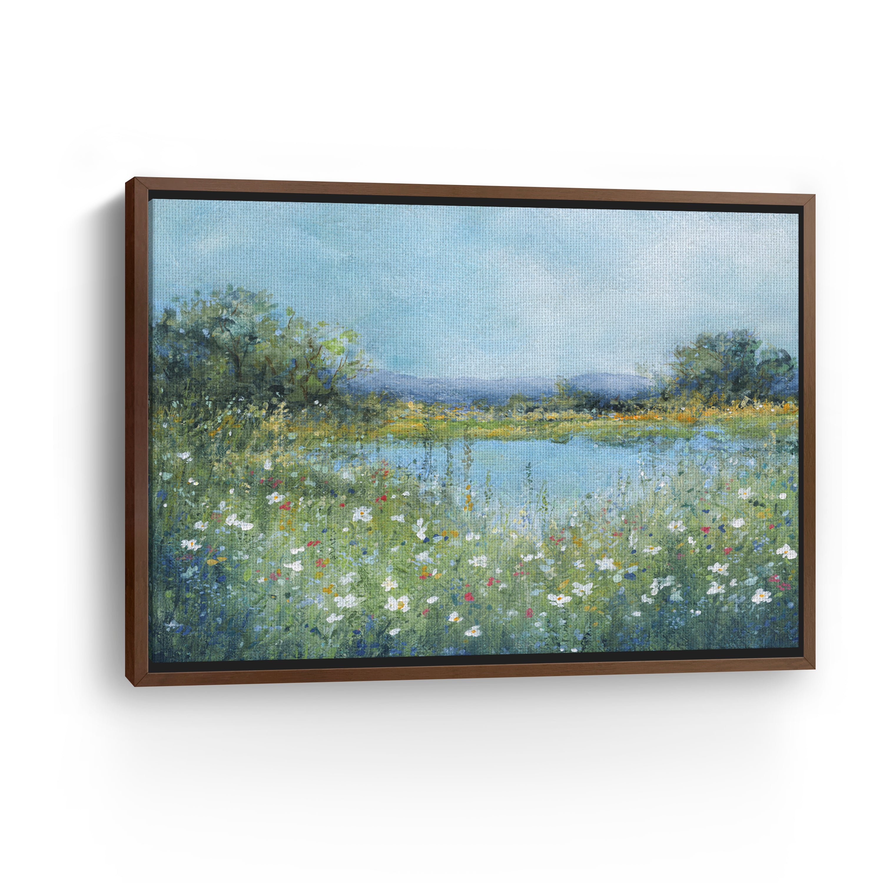 Wildflower Lake Canvas Giclee