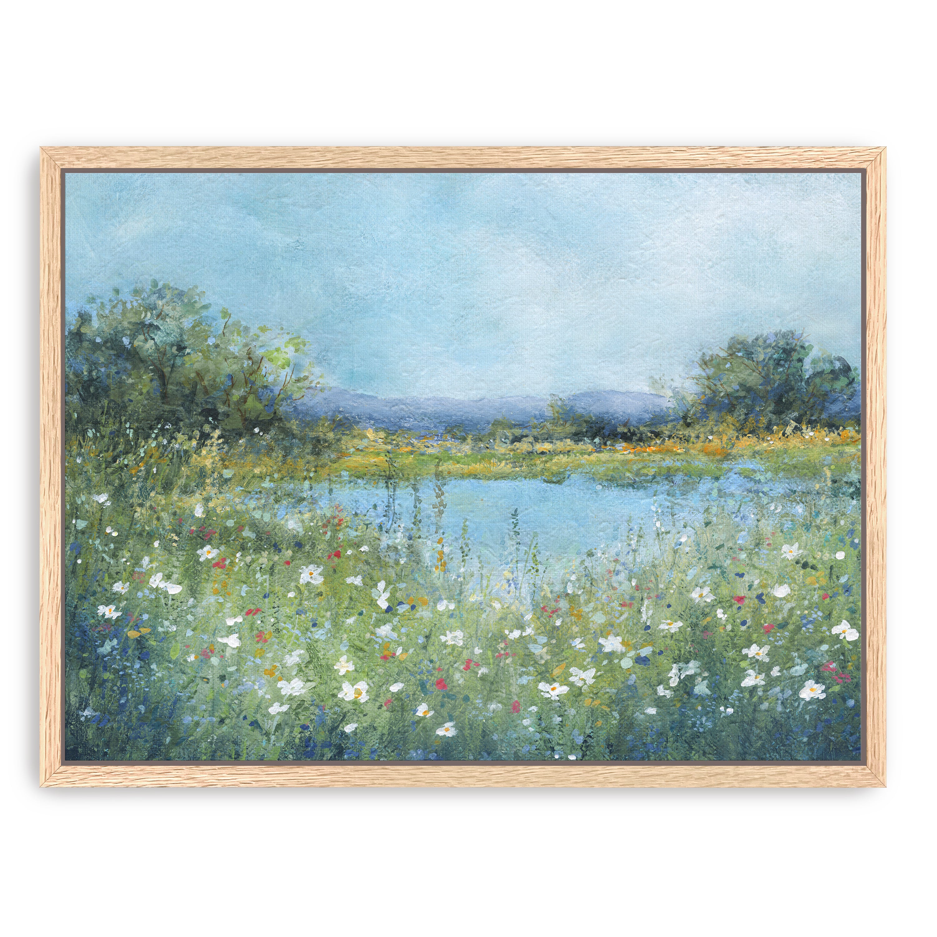 Wildflower Lake Canvas Giclee