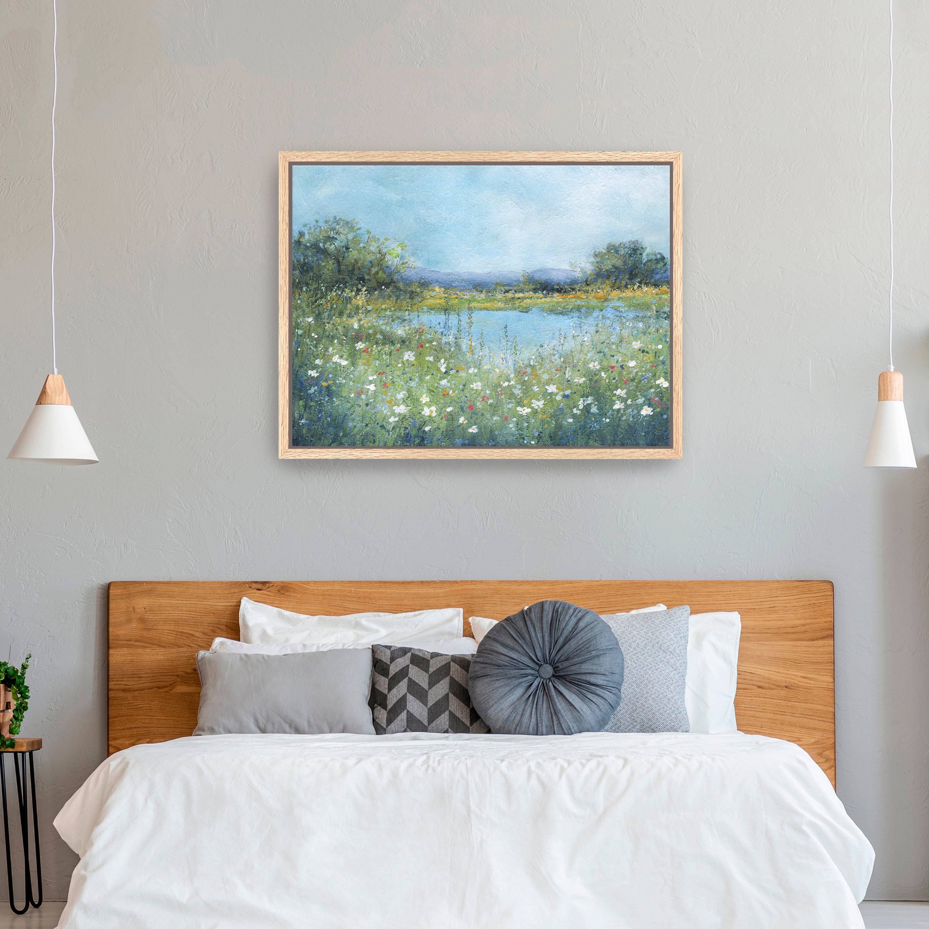 Wildflower Lake Canvas Giclee
