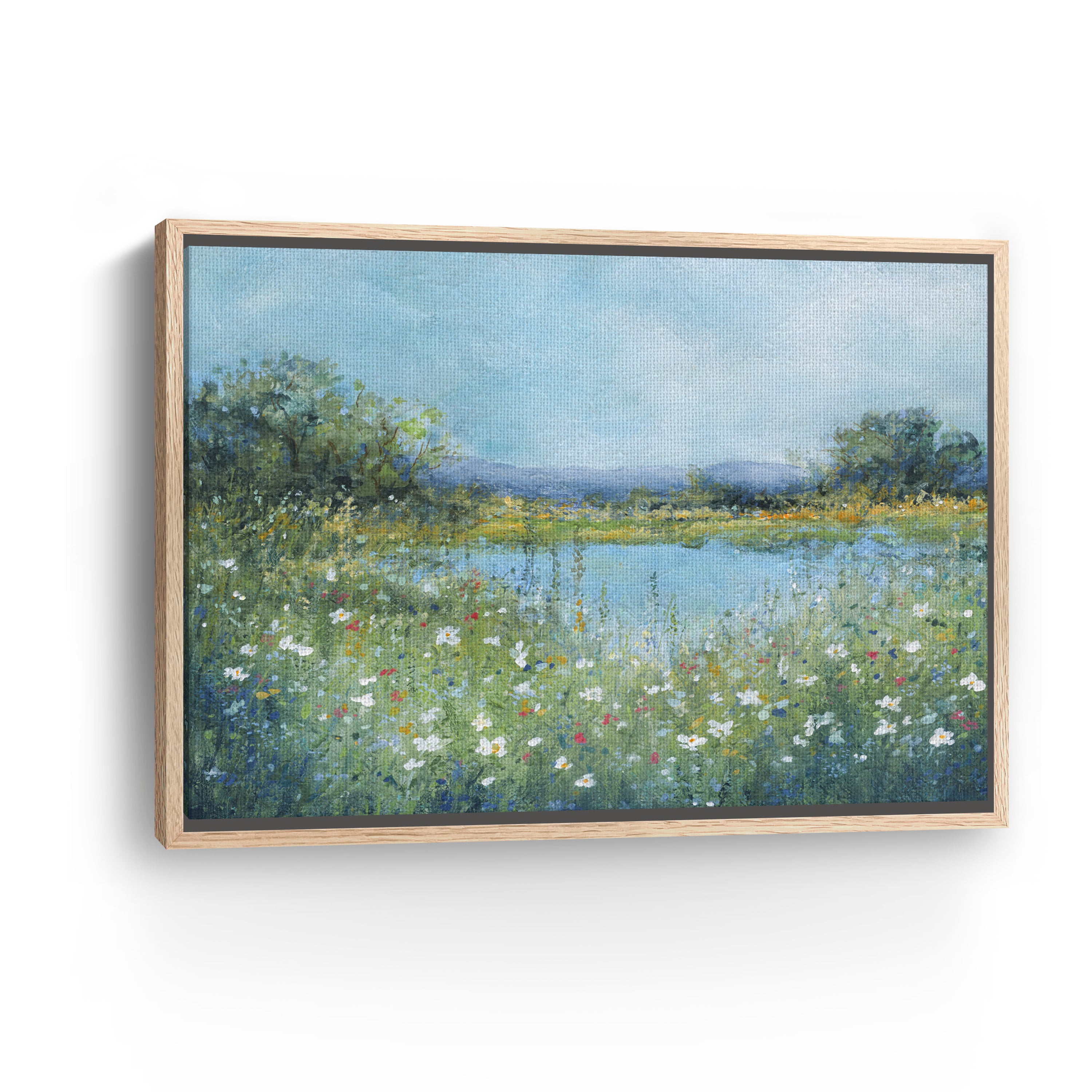 Wildflower Lake Canvas Giclee