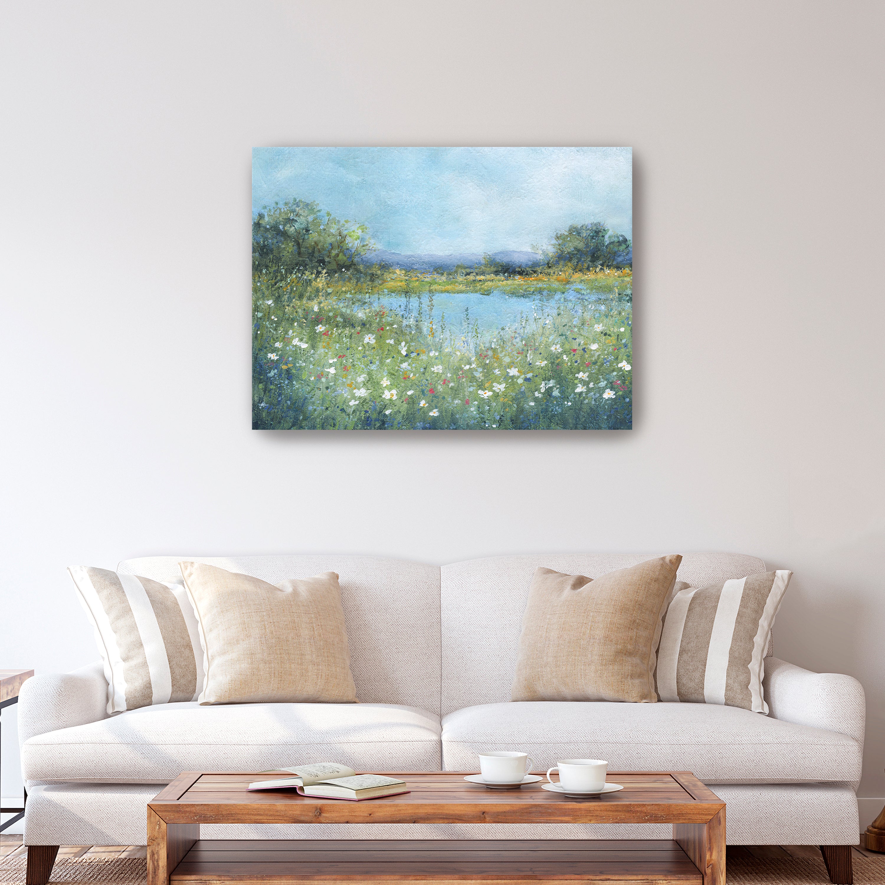 Wildflower Lake Canvas Giclee
