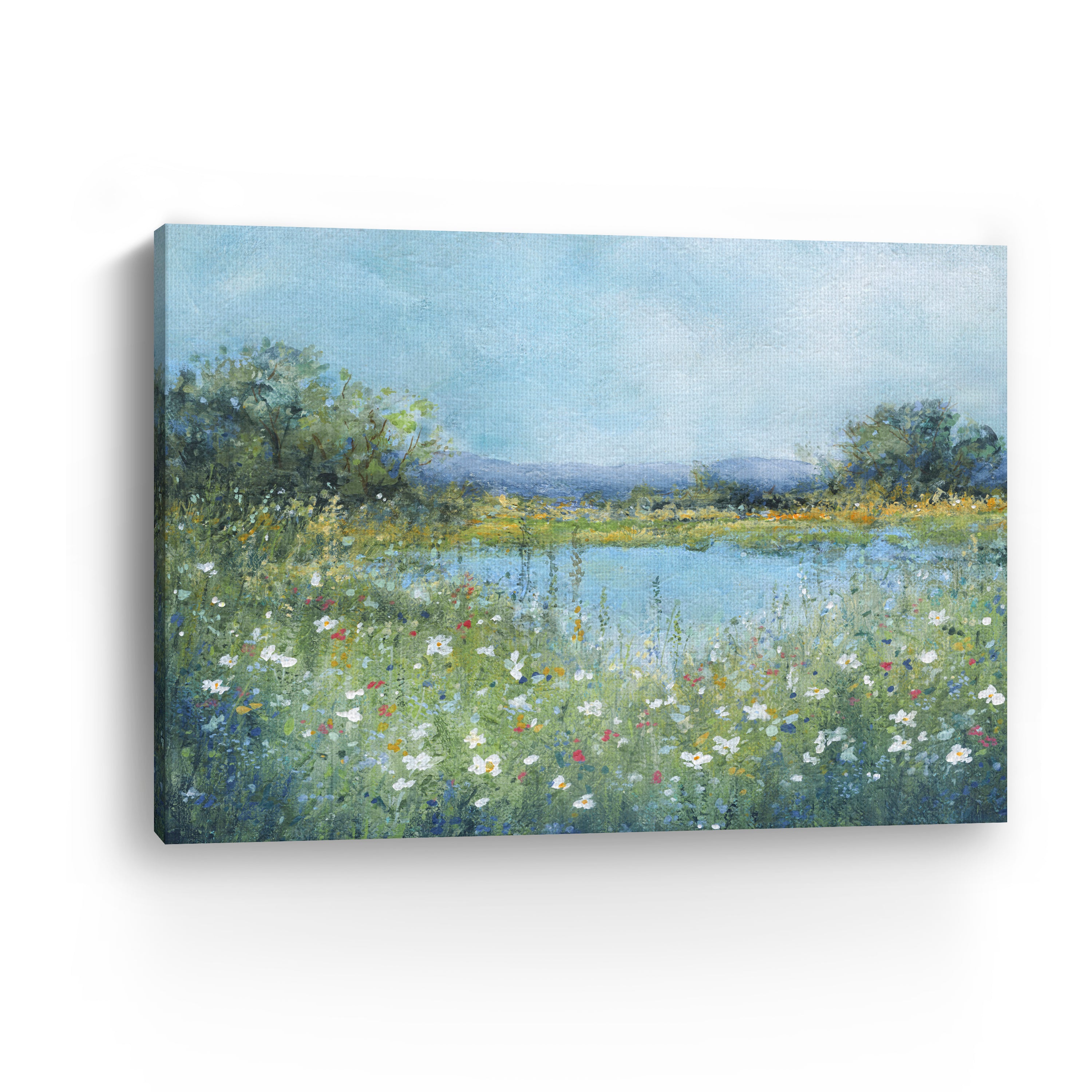 Wildflower Lake Canvas Giclee