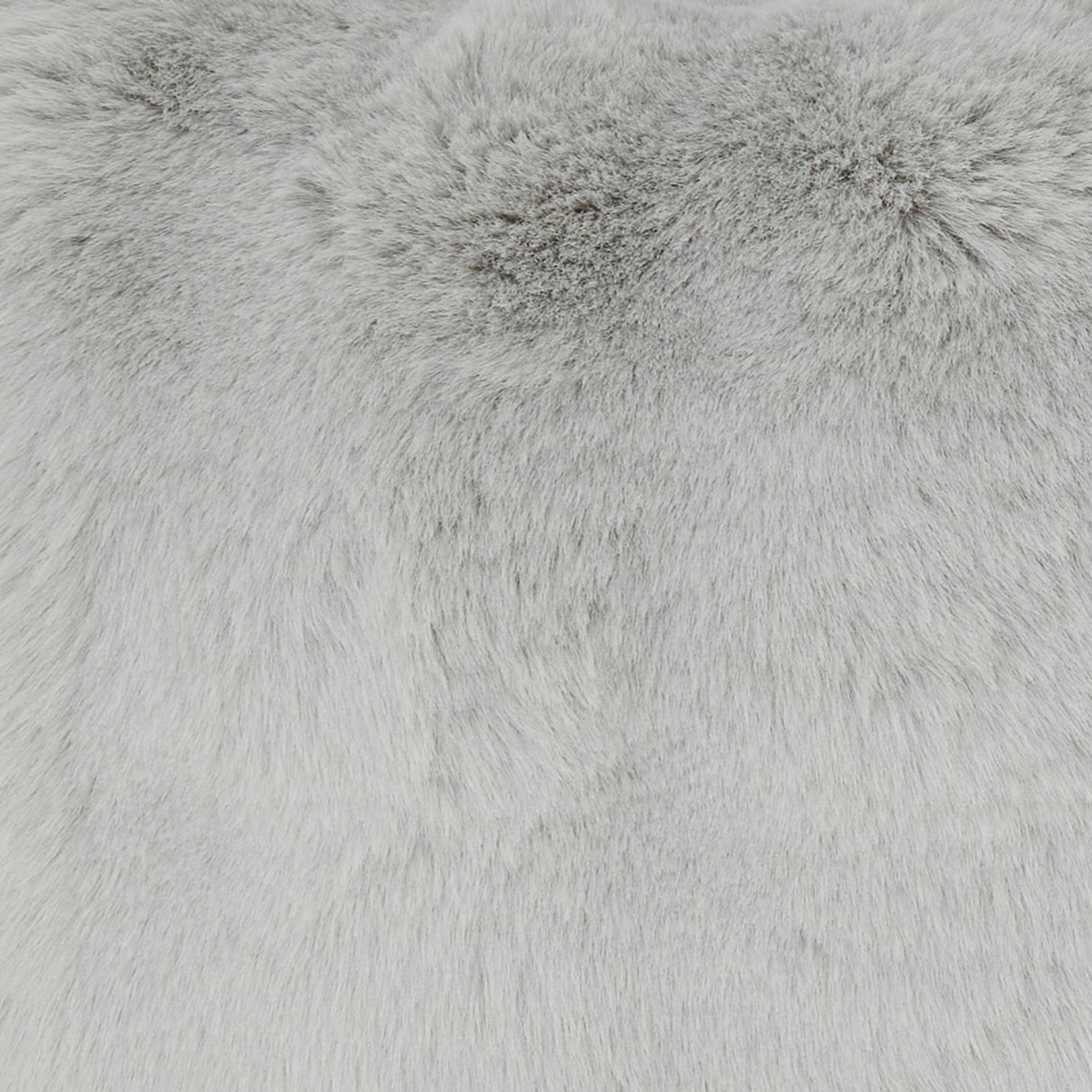 Plush Faux Fur Poly Filled Throw Pillow