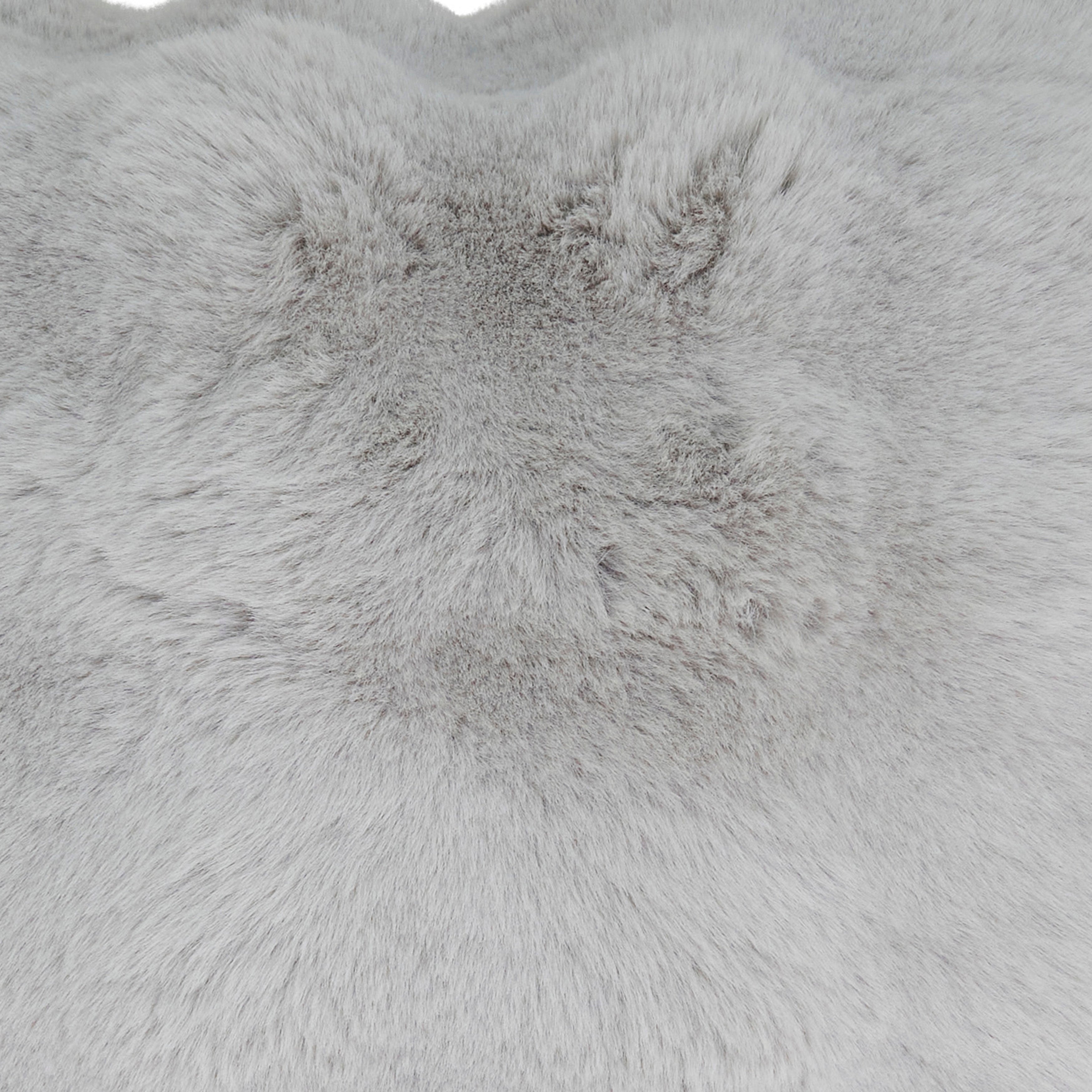 Plush Faux Fur Poly Filled Throw Pillow