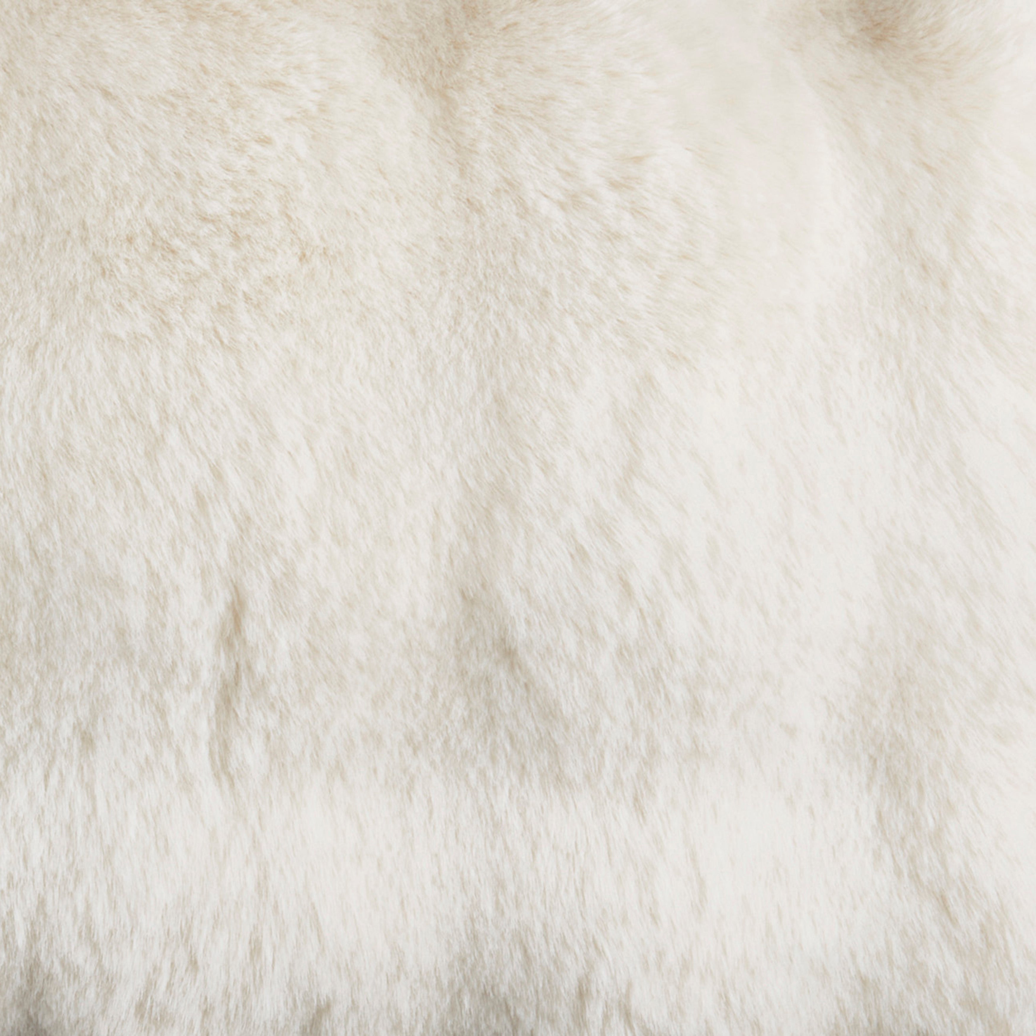 Plush Faux Fur Poly Filled Throw Pillow