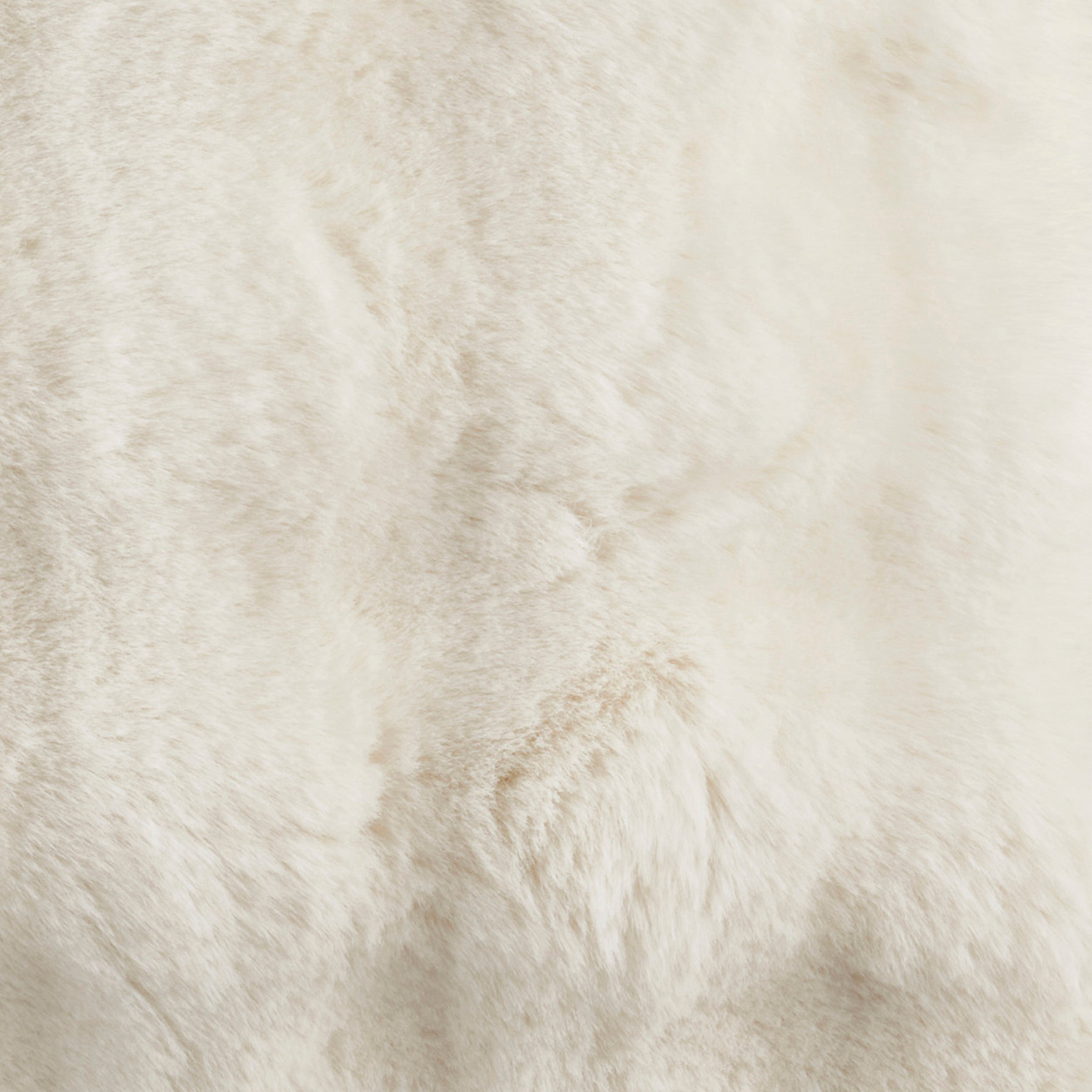 Plush Faux Fur Poly Filled Throw Pillow
