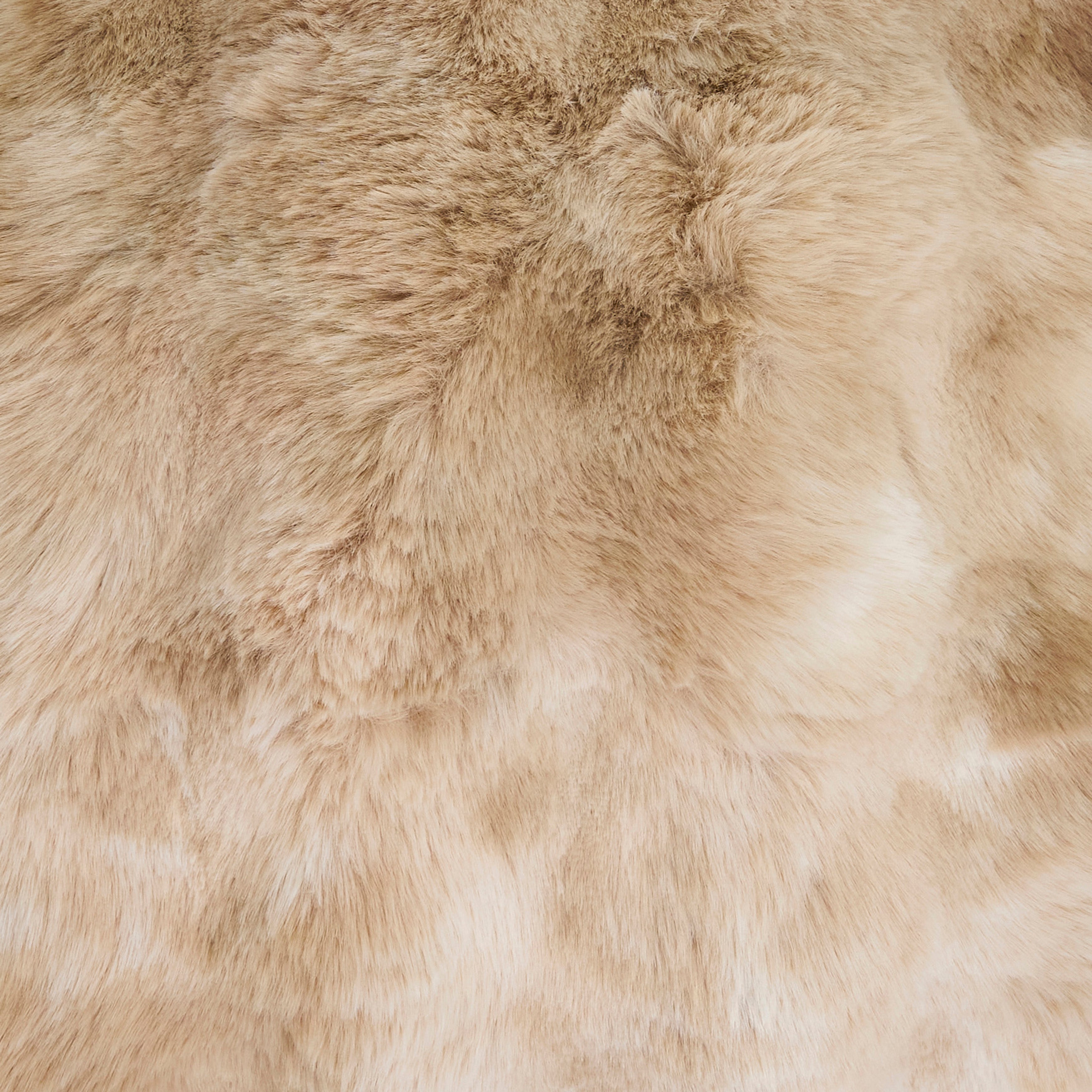 Plush Faux Fur Poly Filled Throw Pillow