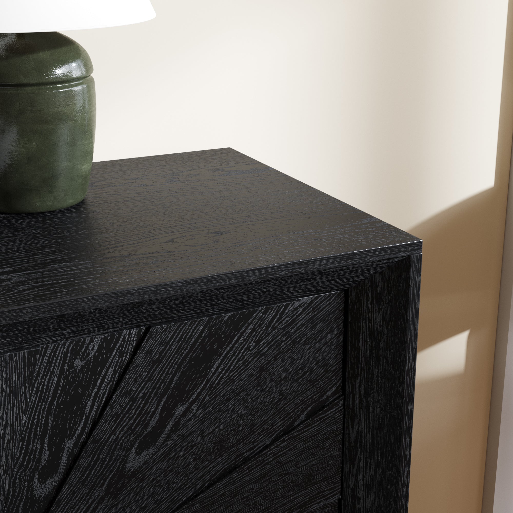 Sunburst Storage Cabinet with Adjustable Shelves